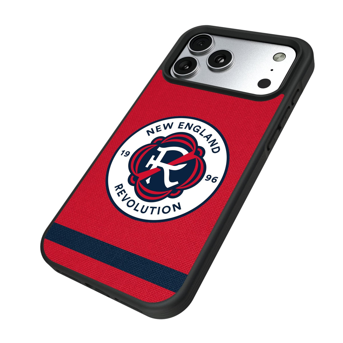 New England Revolution Stripe Bump Phone Case for Apple iPhone 17 Series 5