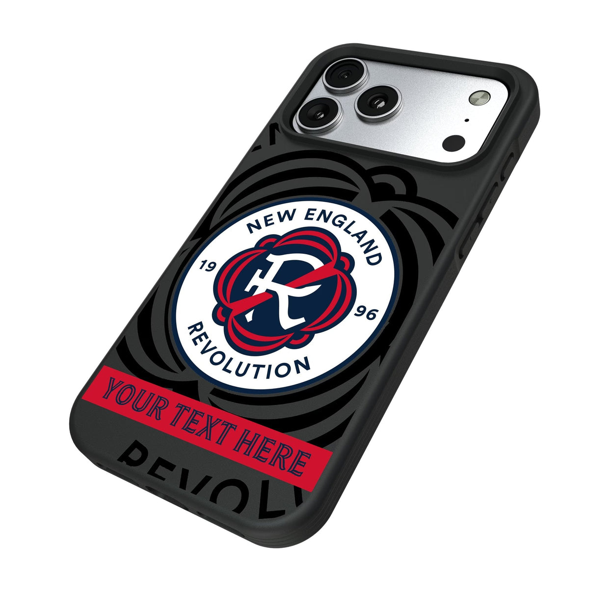New England Revolution Personalized Tilt Bump Phone Case for Apple iPhone 17 Series 5