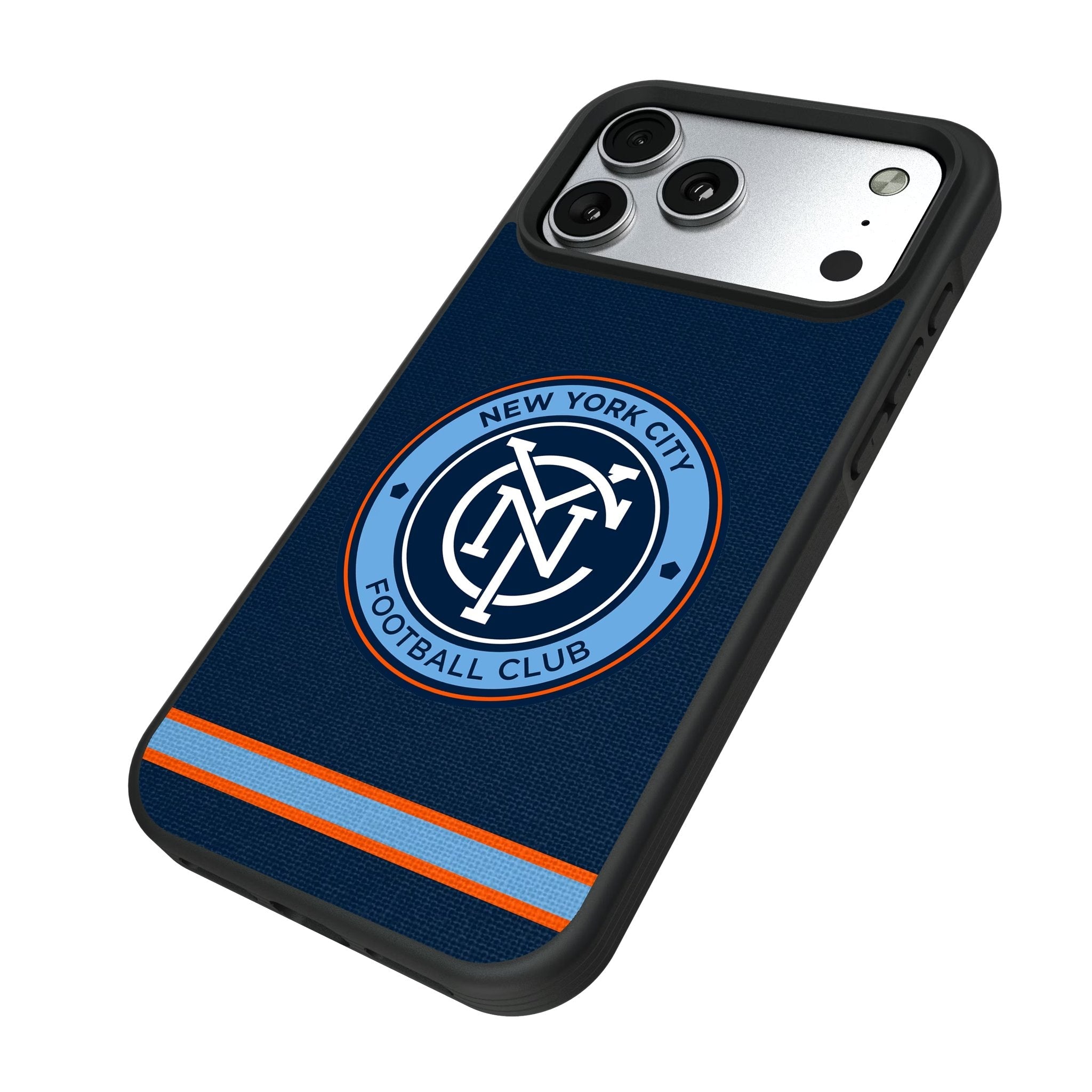 New York City FC Stripe Bump Phone Case for Apple iPhone 17 Series 5