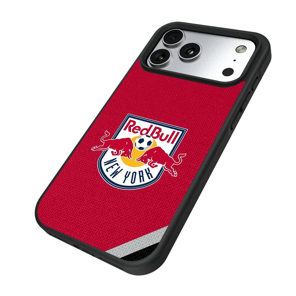 New York Red Bulls Diagonal Stripe Bump Phone Case for Apple iPhone 17 Series 5