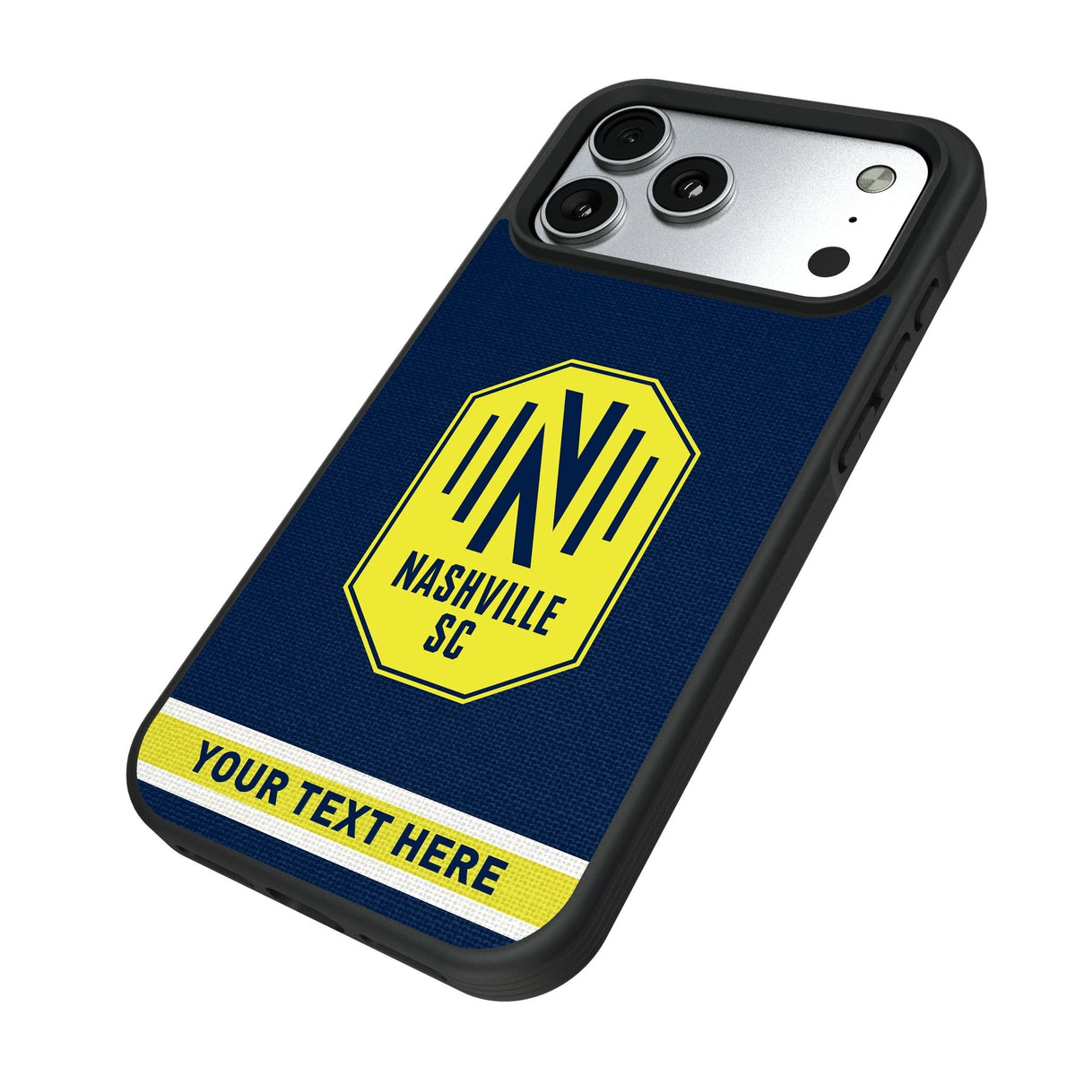 Nashville SC Personalized Stripe Bump Phone Case for Apple iPhone 17 Series 5