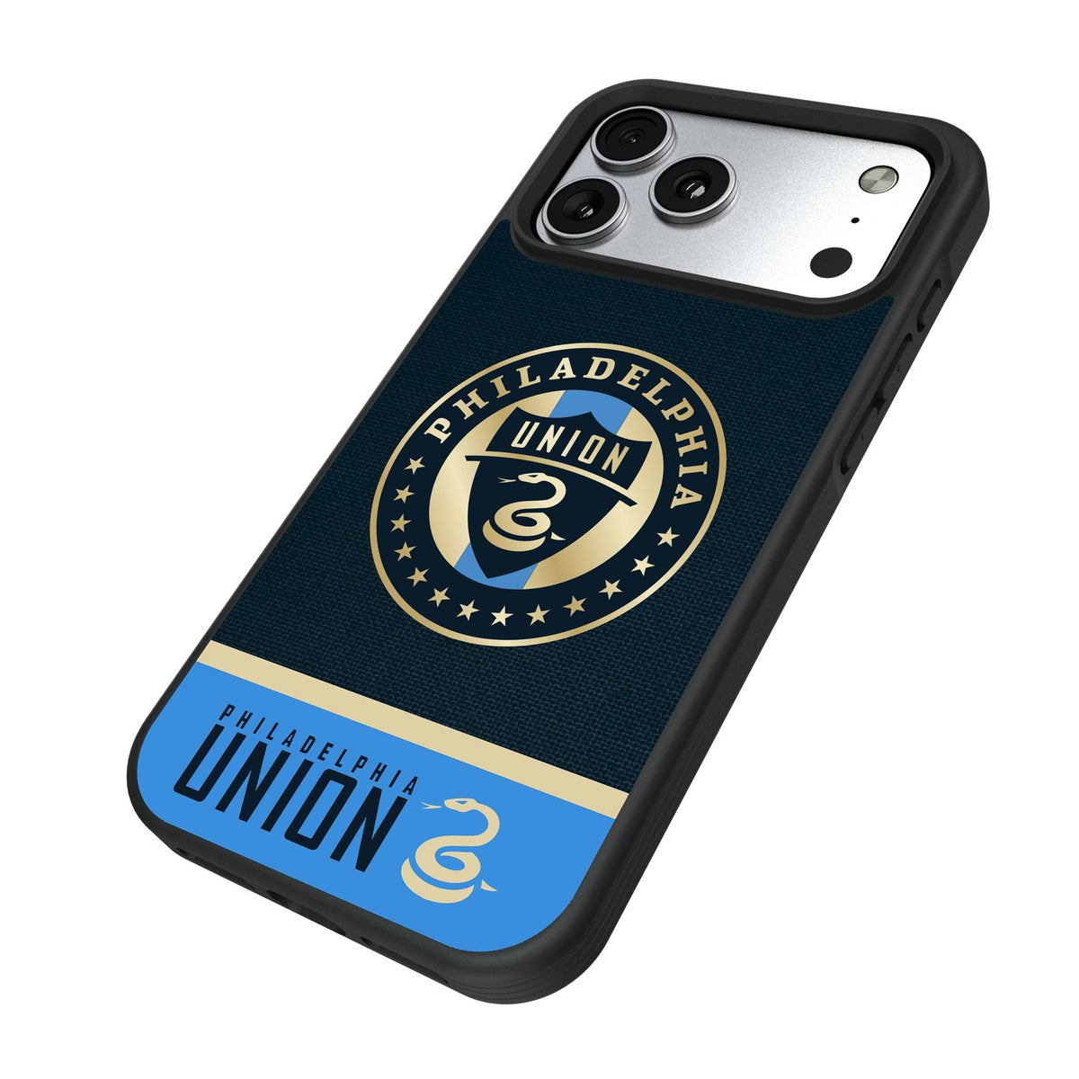 Philadelphia Union Endzone Solid Bump Phone Case for Apple iPhone 17 Series 5