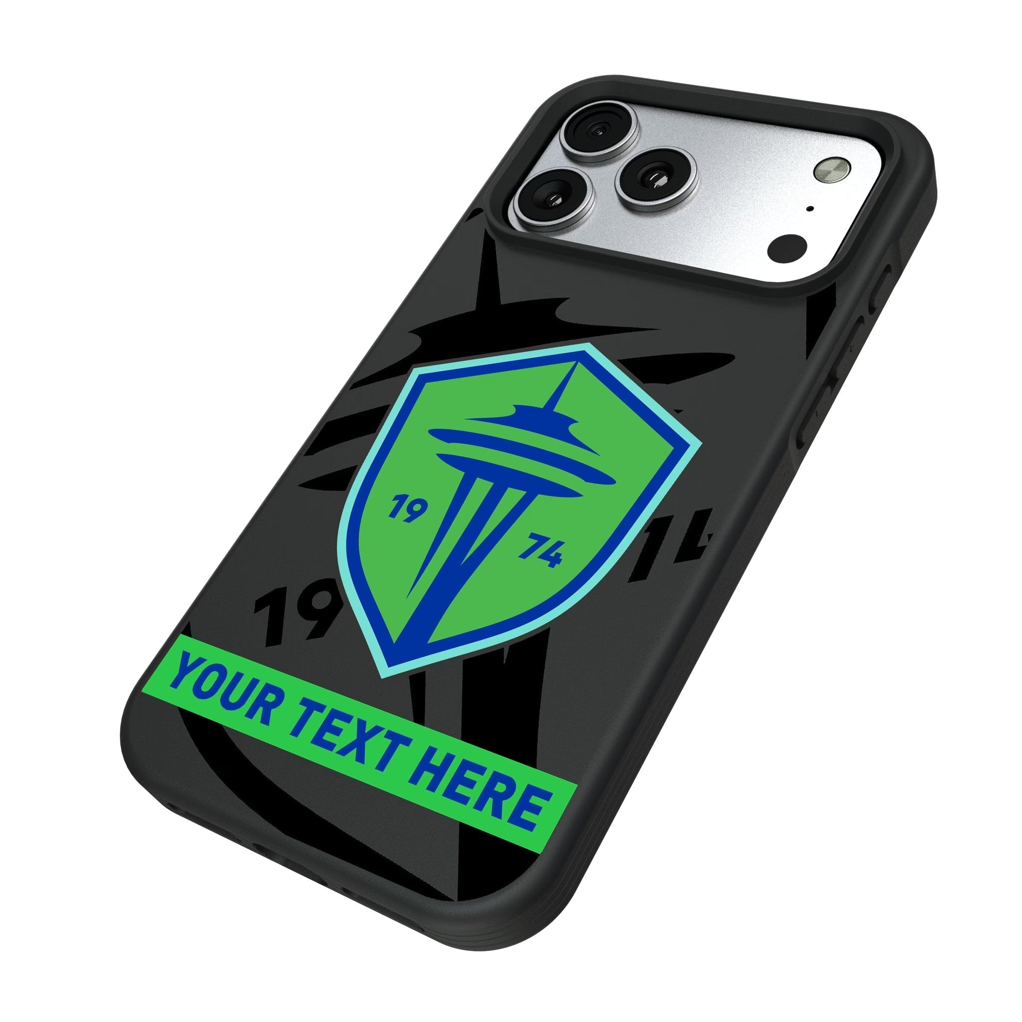 Seattle Sounders FC Personalized Tilt Bump Phone Case for Apple iPhone 17 Series 5