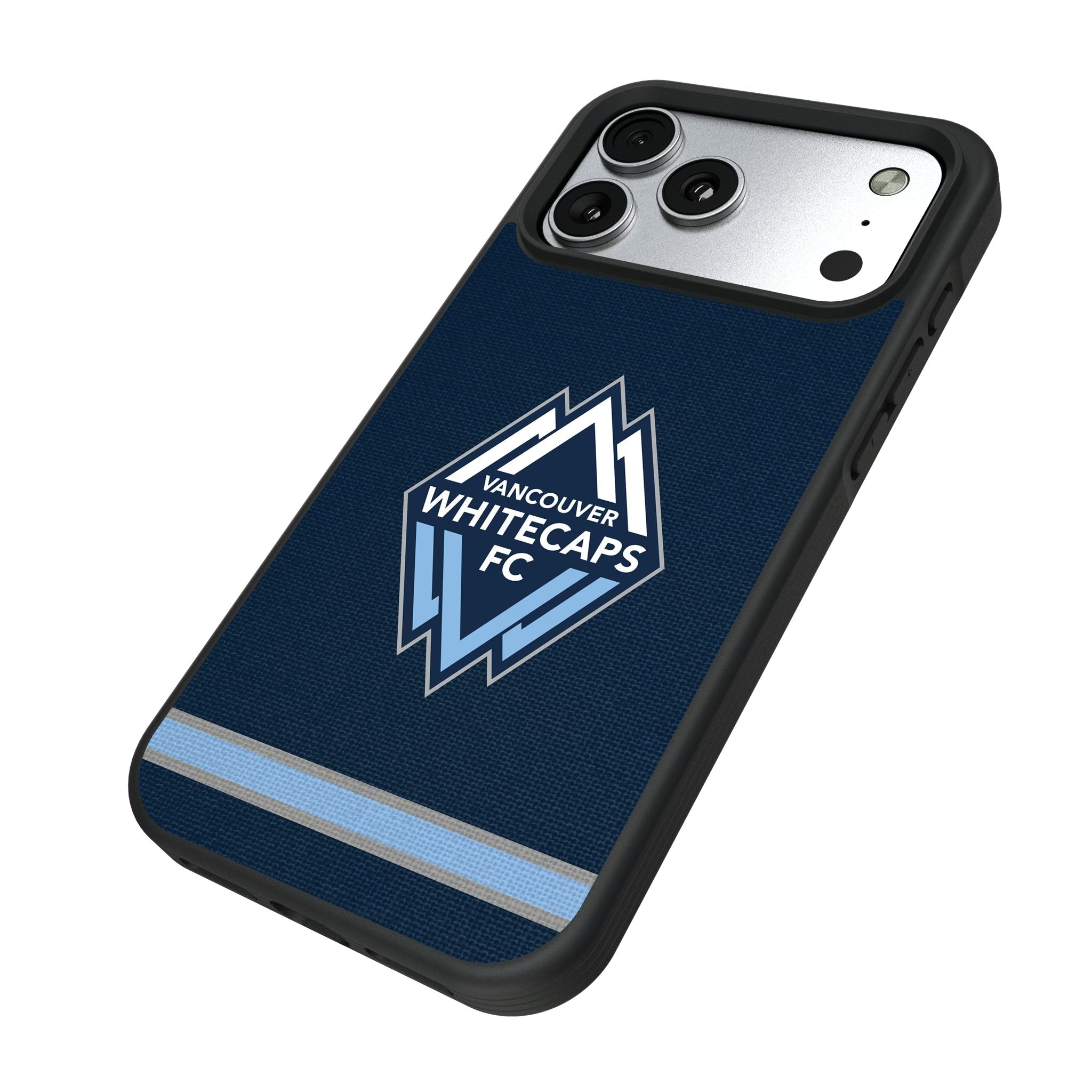 Vancouver Whitecaps Stripe Bump Phone Case for Apple iPhone 17 Series 5