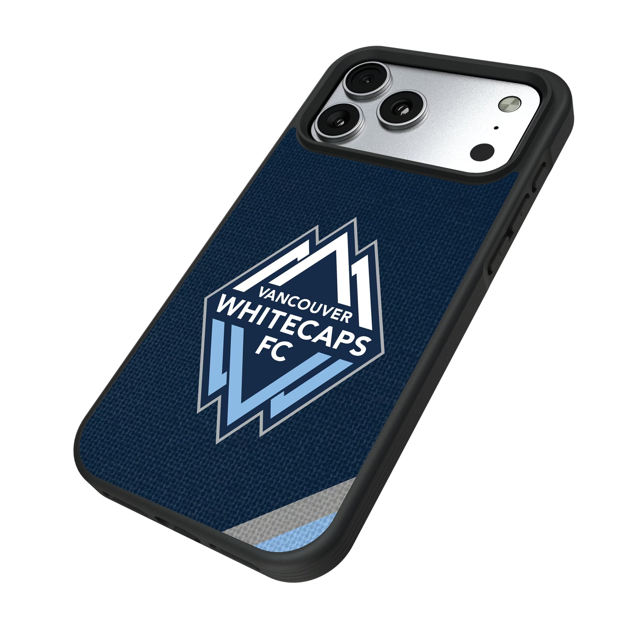 Vancouver Whitecaps Diagonal Stripe Bump Phone Case for Apple iPhone 17 Series 5