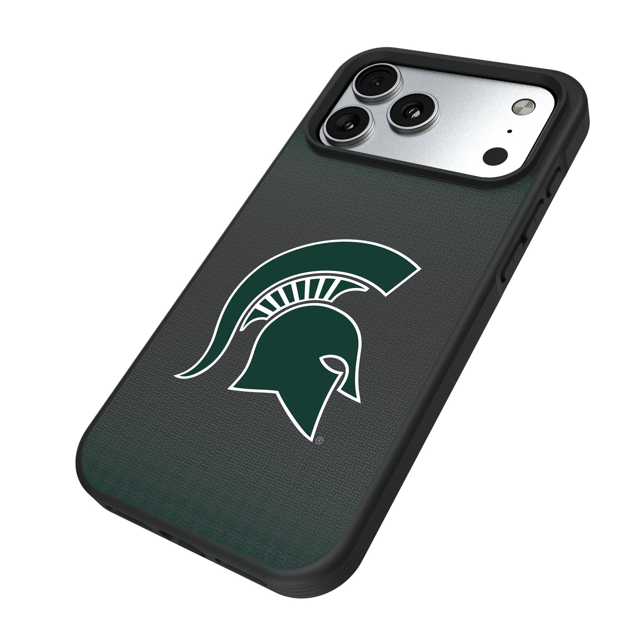 Michigan State University Spartans Linen Bump Phone Case for Apple iPhone 17 Series 5