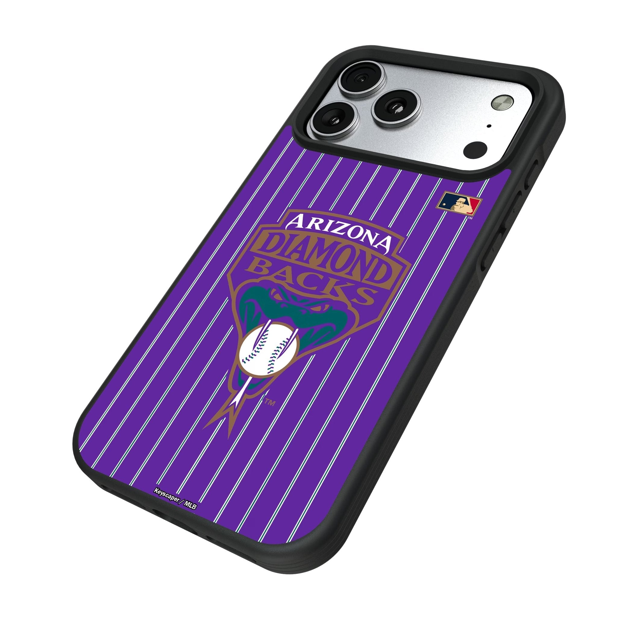 Arizona Diamondbacks 1999-2006 - Cooperstown Collection Pinstripe Bump Phone Case for Apple iPhone 17 Series 5