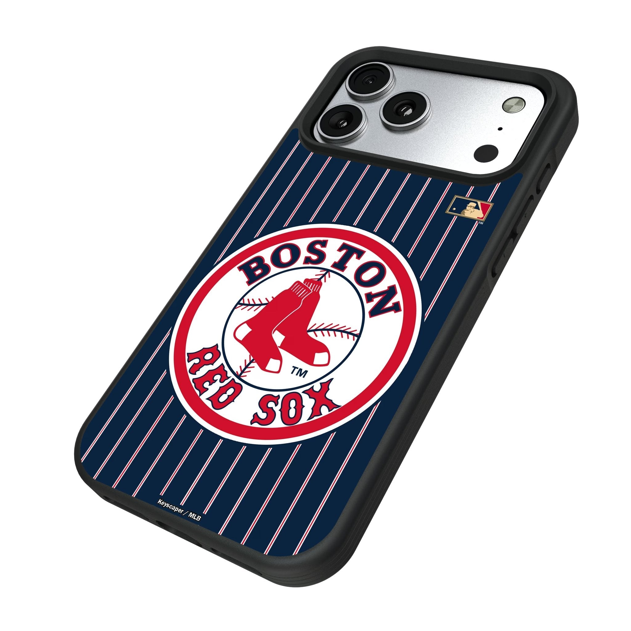 Boston Red Sox 1976-2008 - Cooperstown Collection Pinstripe Bump Phone Case for Apple iPhone 17 Series 5