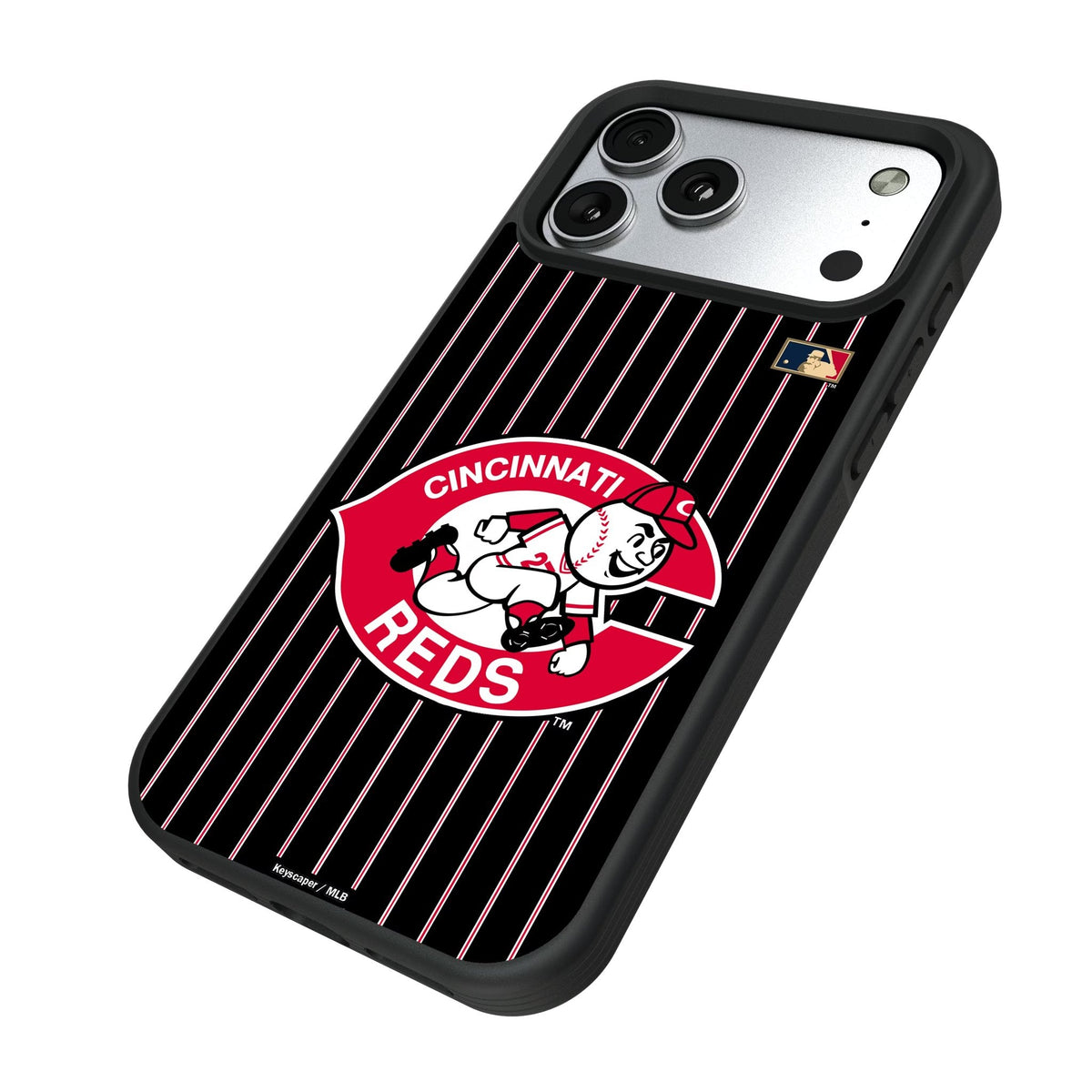 Cincinnati Reds 1974-1992 - Cooperstown Collection Pinstripe Bump Phone Case for Apple iPhone 17 Series 5