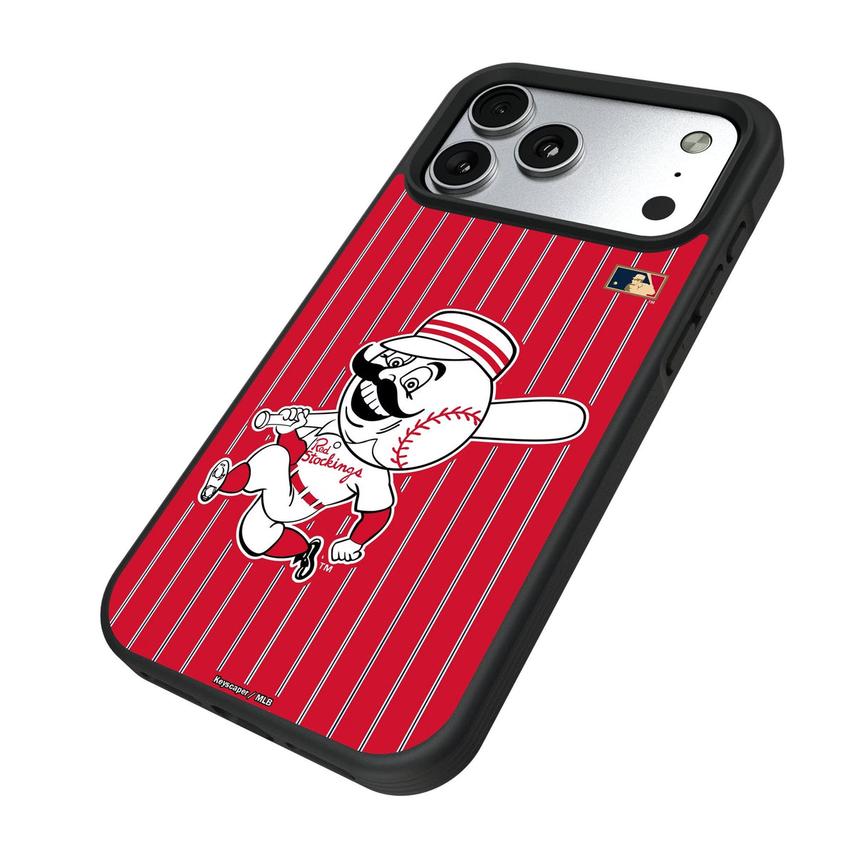 Cincinnati Reds 1953-1967 - Cooperstown Collection Pinstripe Bump Phone Case for Apple iPhone 17 Series 5