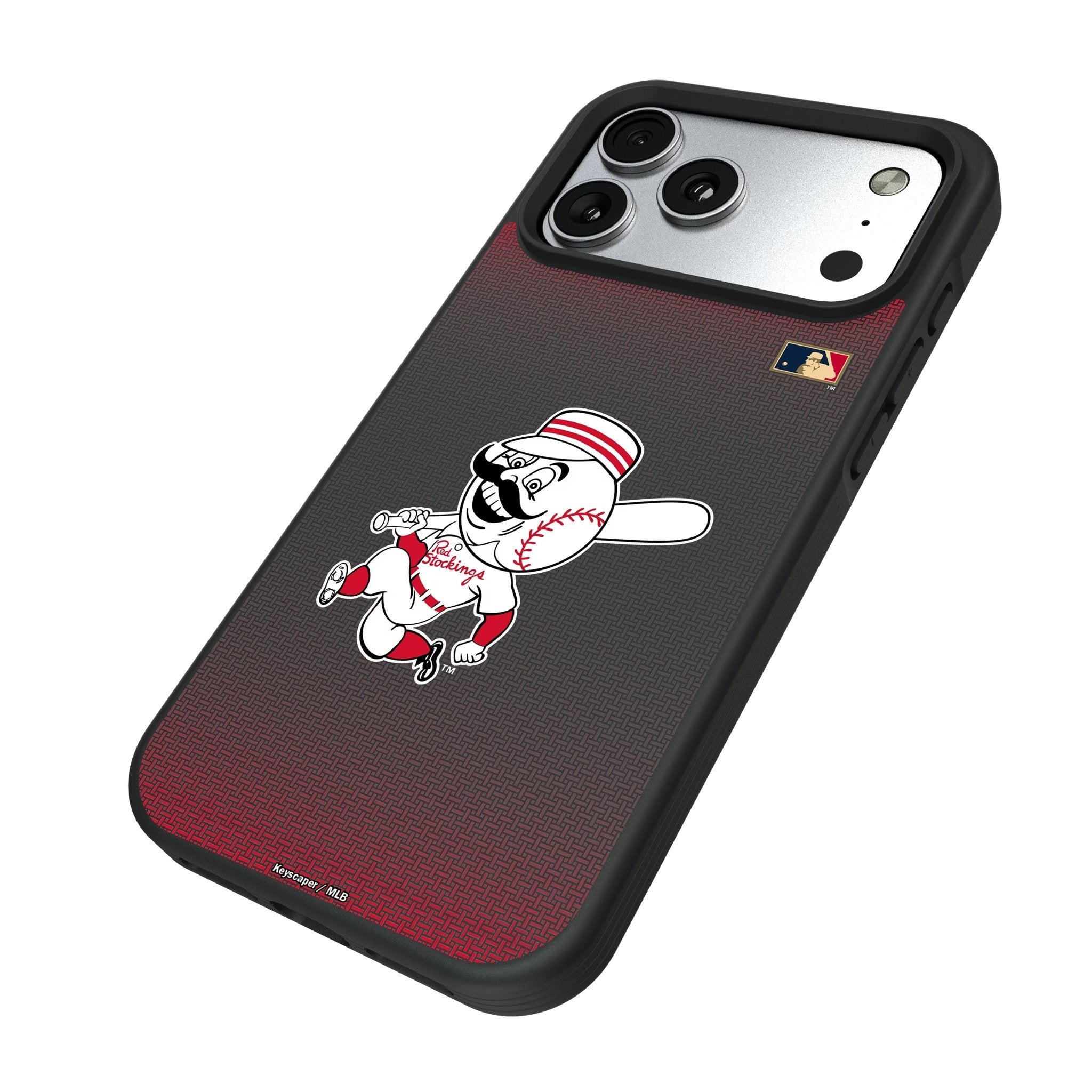 Cincinnati Reds 1953-1967 - Cooperstown Collection Linen Bump Phone Case for Apple iPhone 17 Series 5