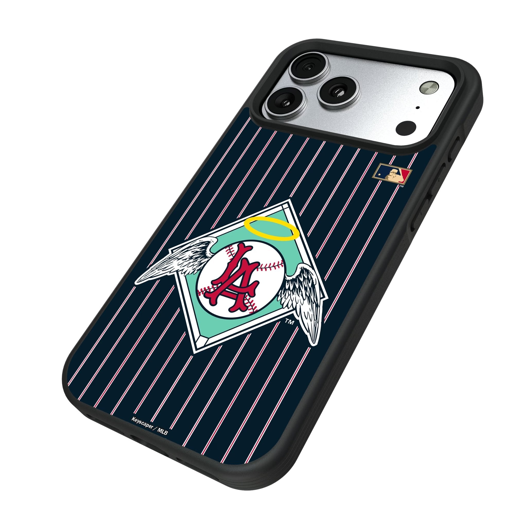 LA Angels 1961-1965 - Cooperstown Collection Pinstripe Bump Phone Case for Apple iPhone 17 Series 5