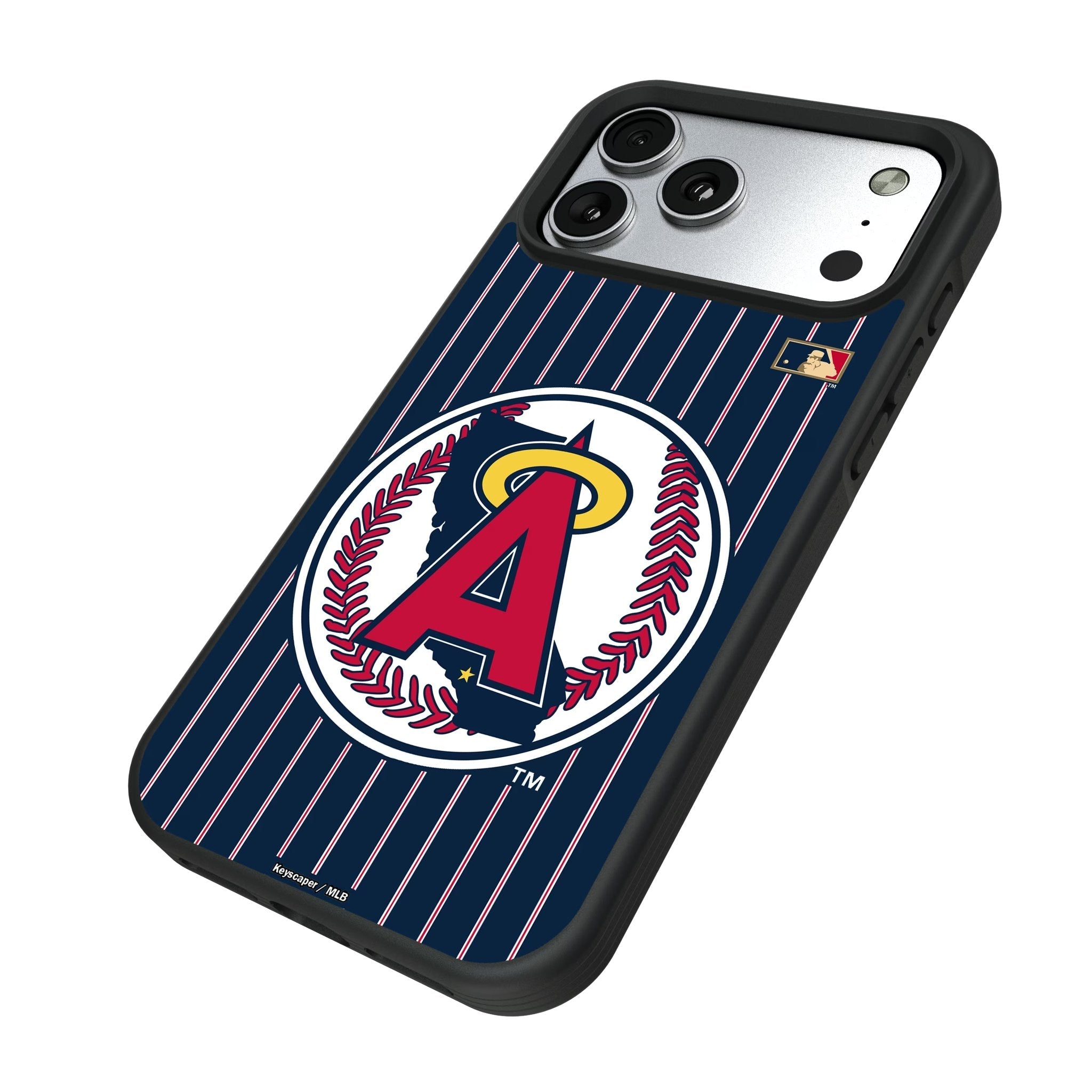 LA Angels 1986-1992 - Cooperstown Collection Pinstripe Bump Phone Case for Apple iPhone 17 Series 5