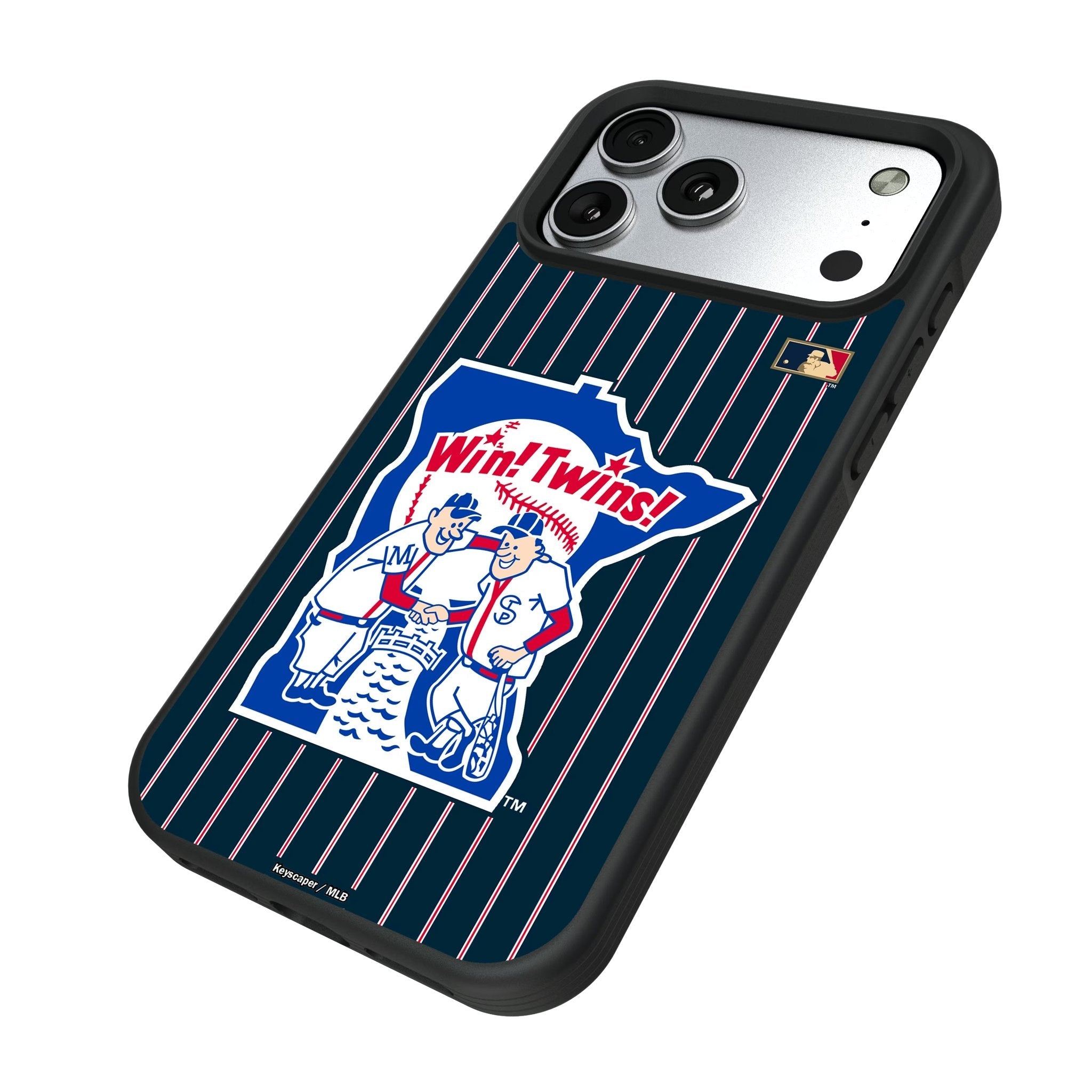 Minnesota Twins 1976-1986 - Cooperstown Collection Pinstripe Bump Phone Case for Apple iPhone 17 Series 5