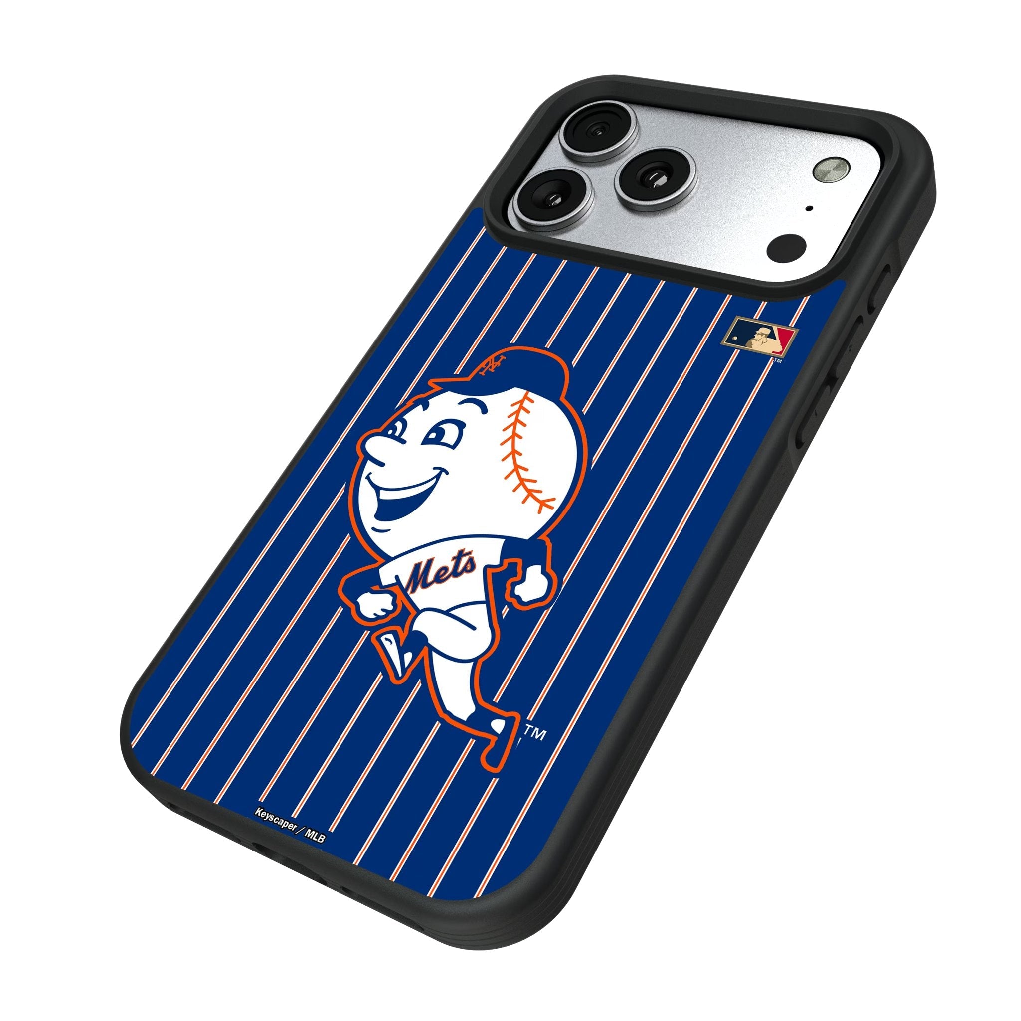 New York Mets 2014 - Cooperstown Collection Pinstripe Bump Phone Case for Apple iPhone 17 Series 5