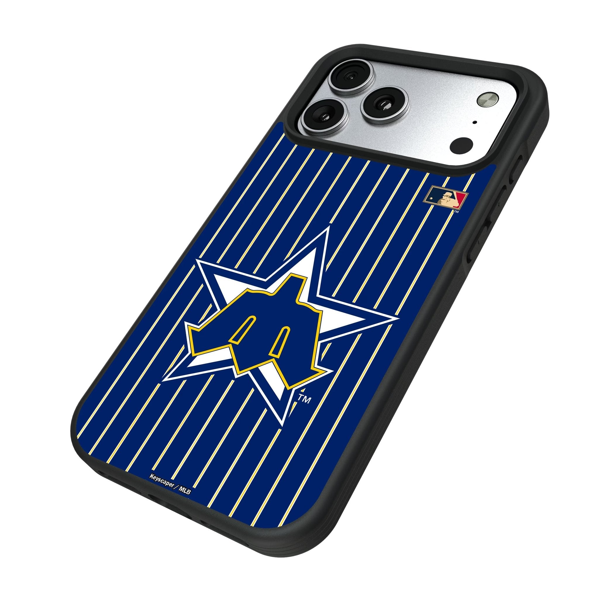 Seattle Mariners 1981-1986 - Cooperstown Collection Pinstripe Bump Phone Case for Apple iPhone 17 Series 5
