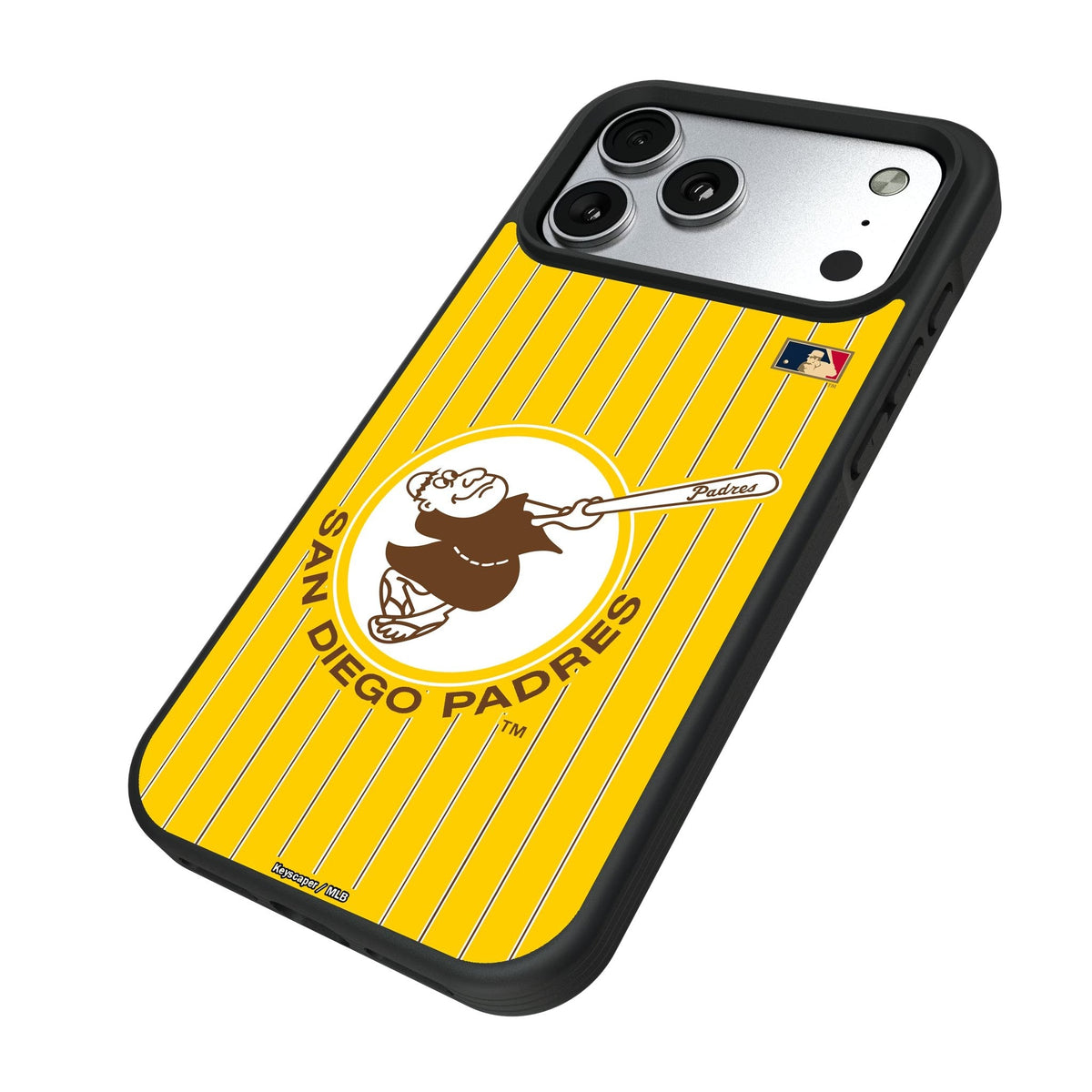 San Diego Padres 1969-1984 - Cooperstown Collection Pinstripe Bump Phone Case for Apple iPhone 17 Series 5