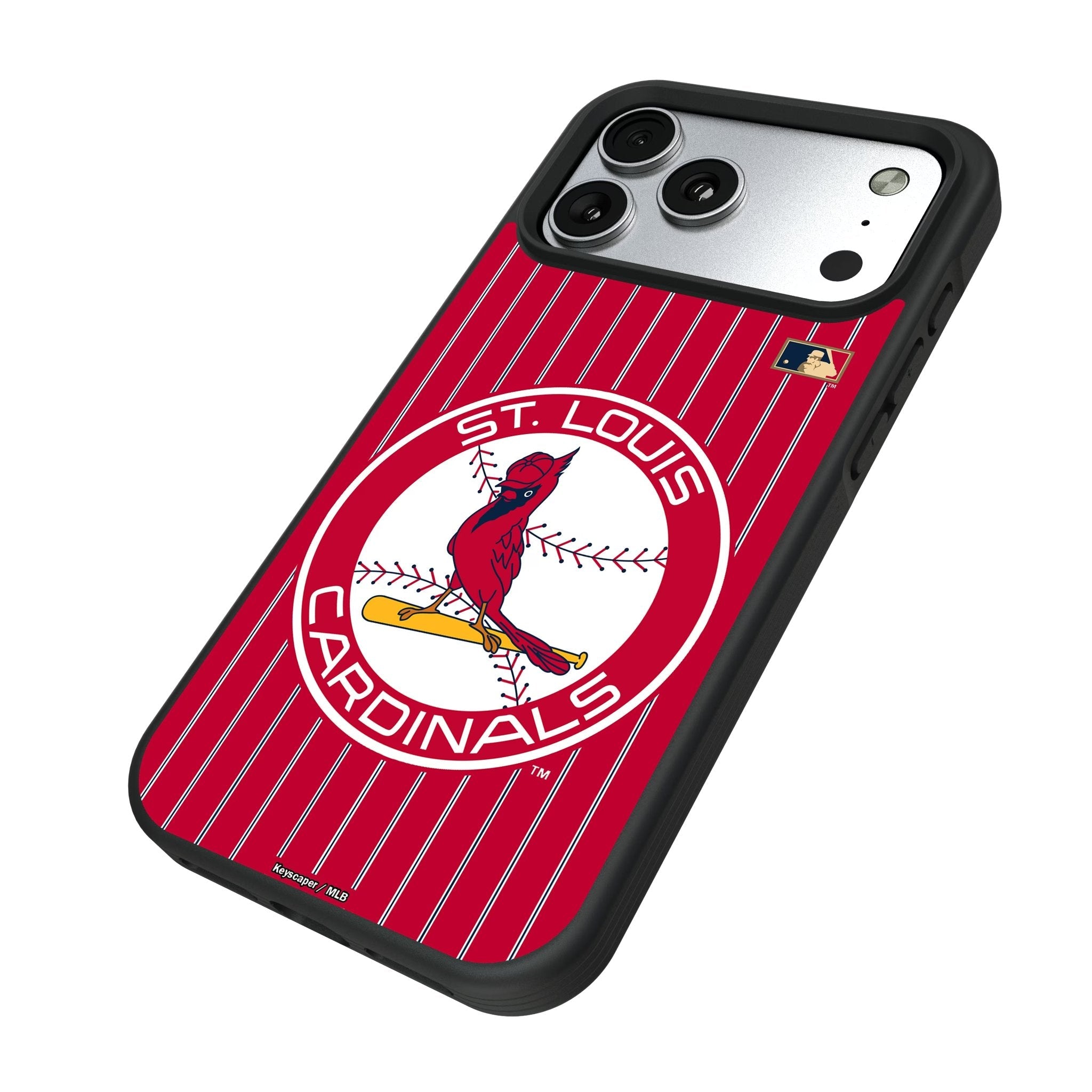 St Louis Cardinals 1966-1997 - Cooperstown Collection Pinstripe Bump Phone Case for Apple iPhone 17 Series 5