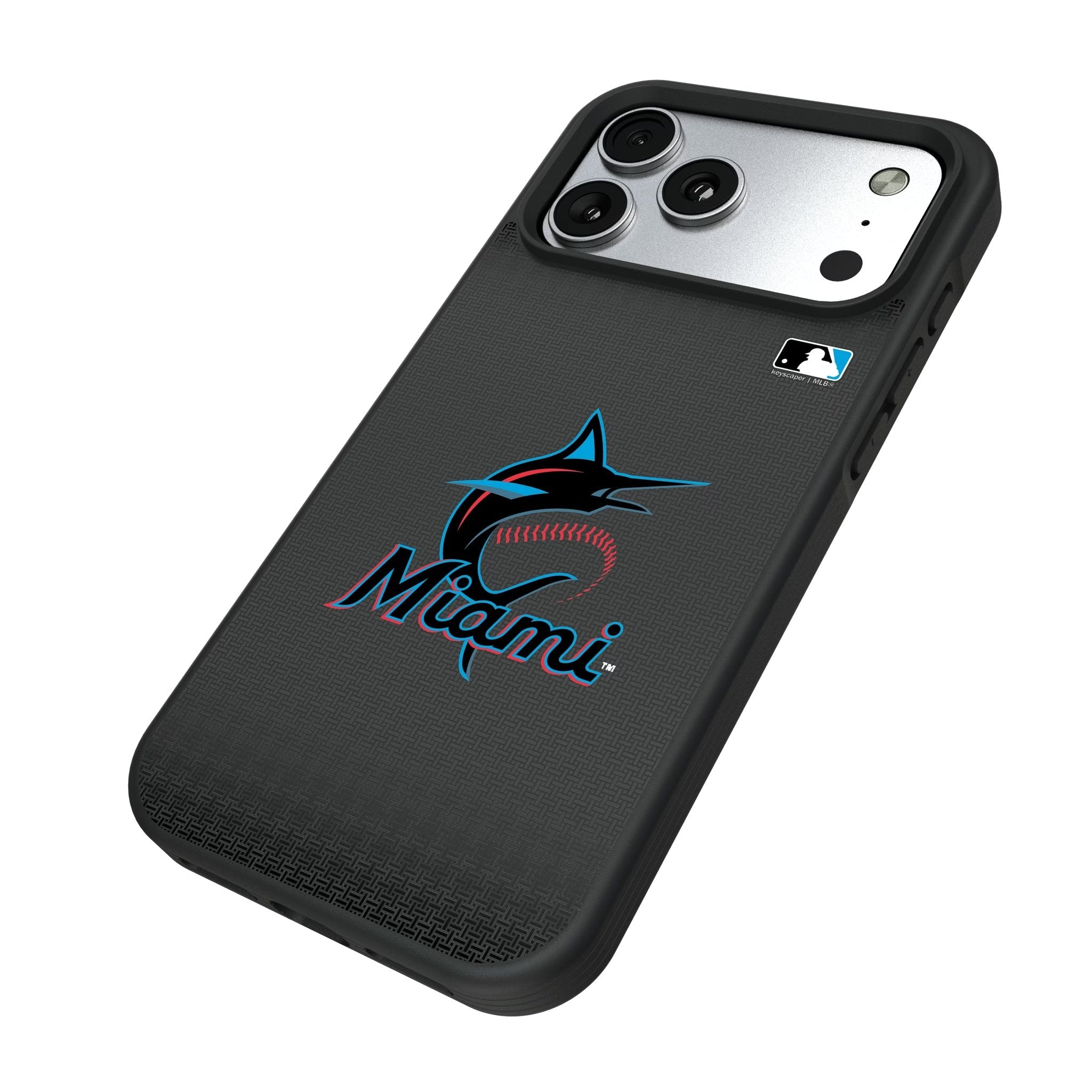 Miami Marlins Linen Bump Phone Case for Apple iPhone 17 Series 5