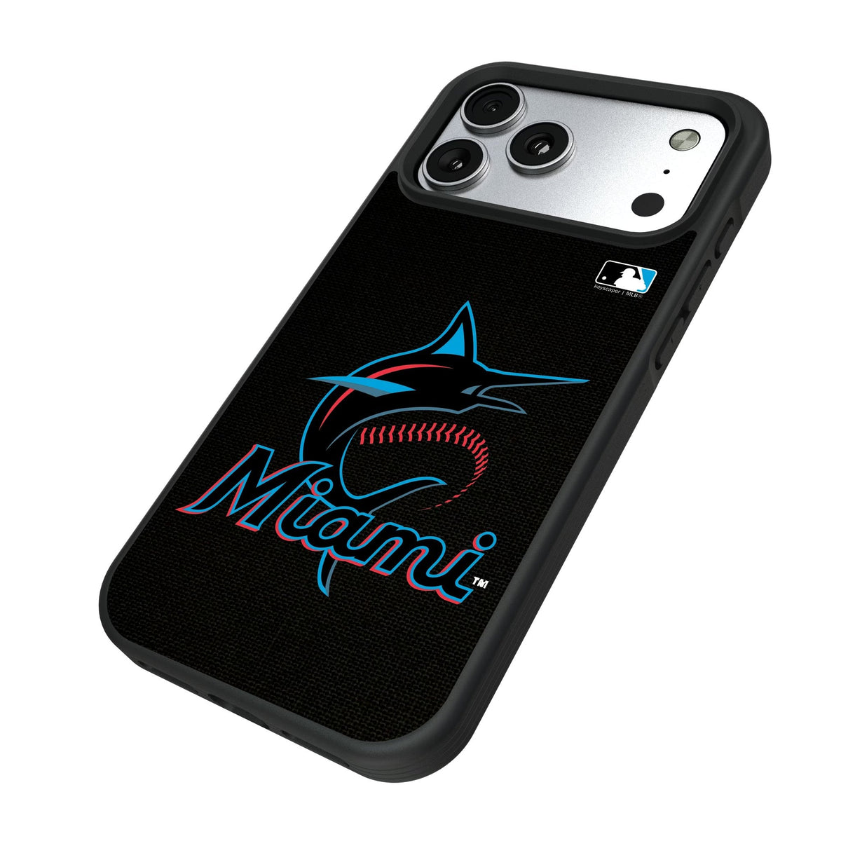 Miami Marlins Solid Bump Phone Case for Apple iPhone 17 Series 5