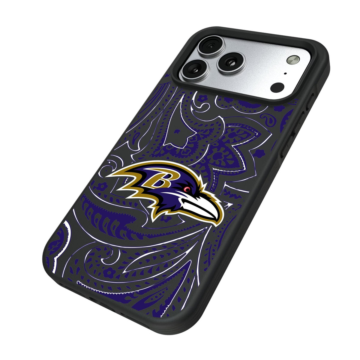 Baltimore Ravens Paisley Bump Phone Case for Apple iPhone 17 Series 5