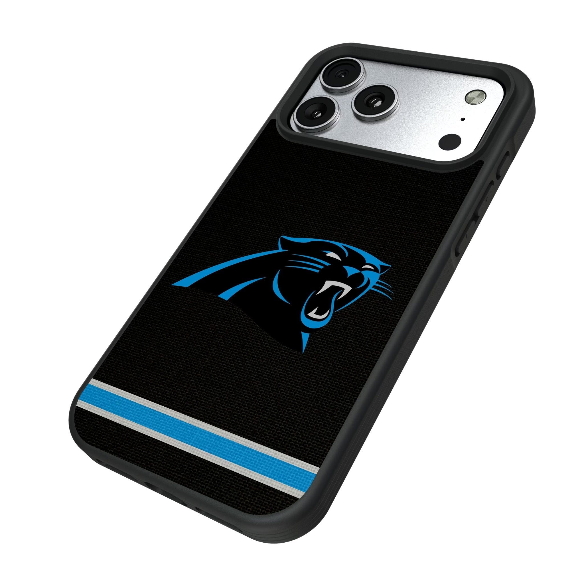 Carolina Panthers Stripe Bump Phone Case for Apple iPhone 17 Series 5