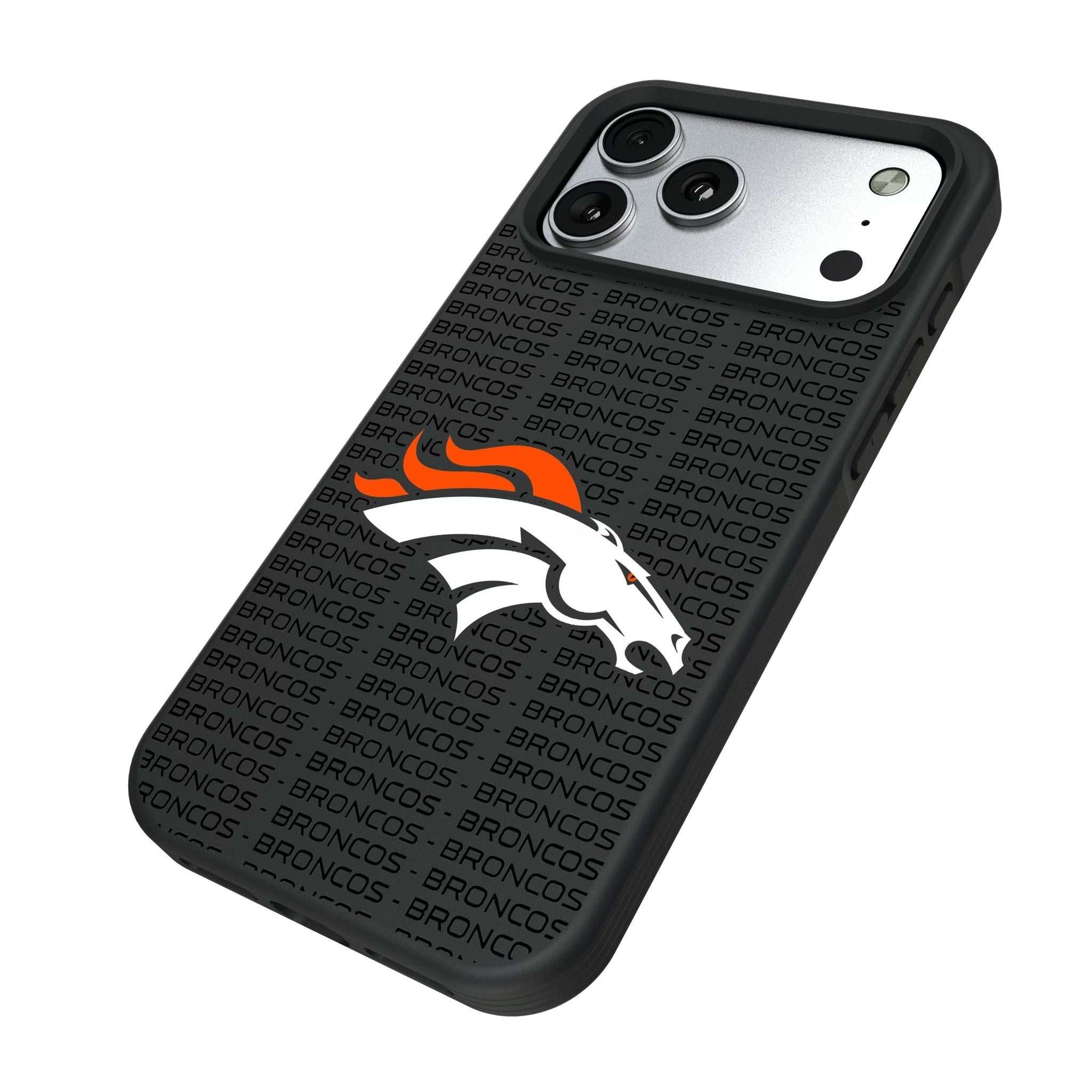 Denver Broncos Text Backdrop Bump Phone Case for Apple iPhone 17 Series 5