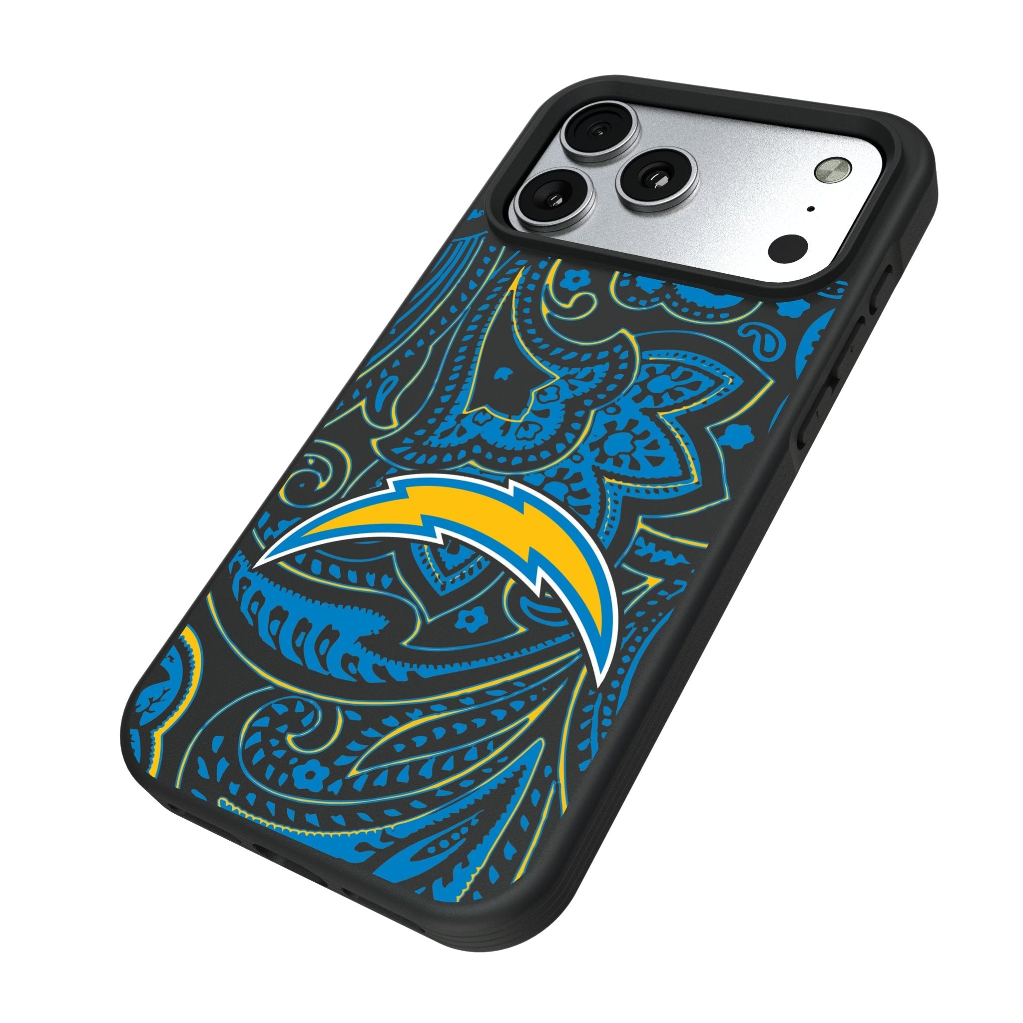Los Angeles Chargers Paisley Bump Phone Case for Apple iPhone 17 Series 5