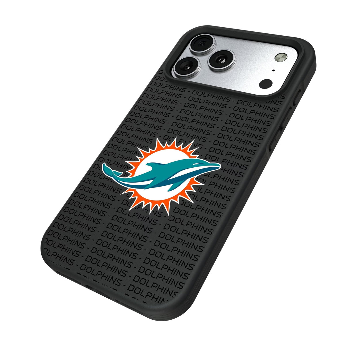 Miami Dolphins Text Backdrop Bump Phone Case for Apple iPhone 17 Series 5