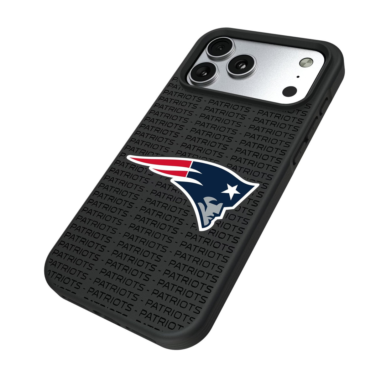 New England Patriots Text Backdrop Bump Phone Case for Apple iPhone 17 Series 5