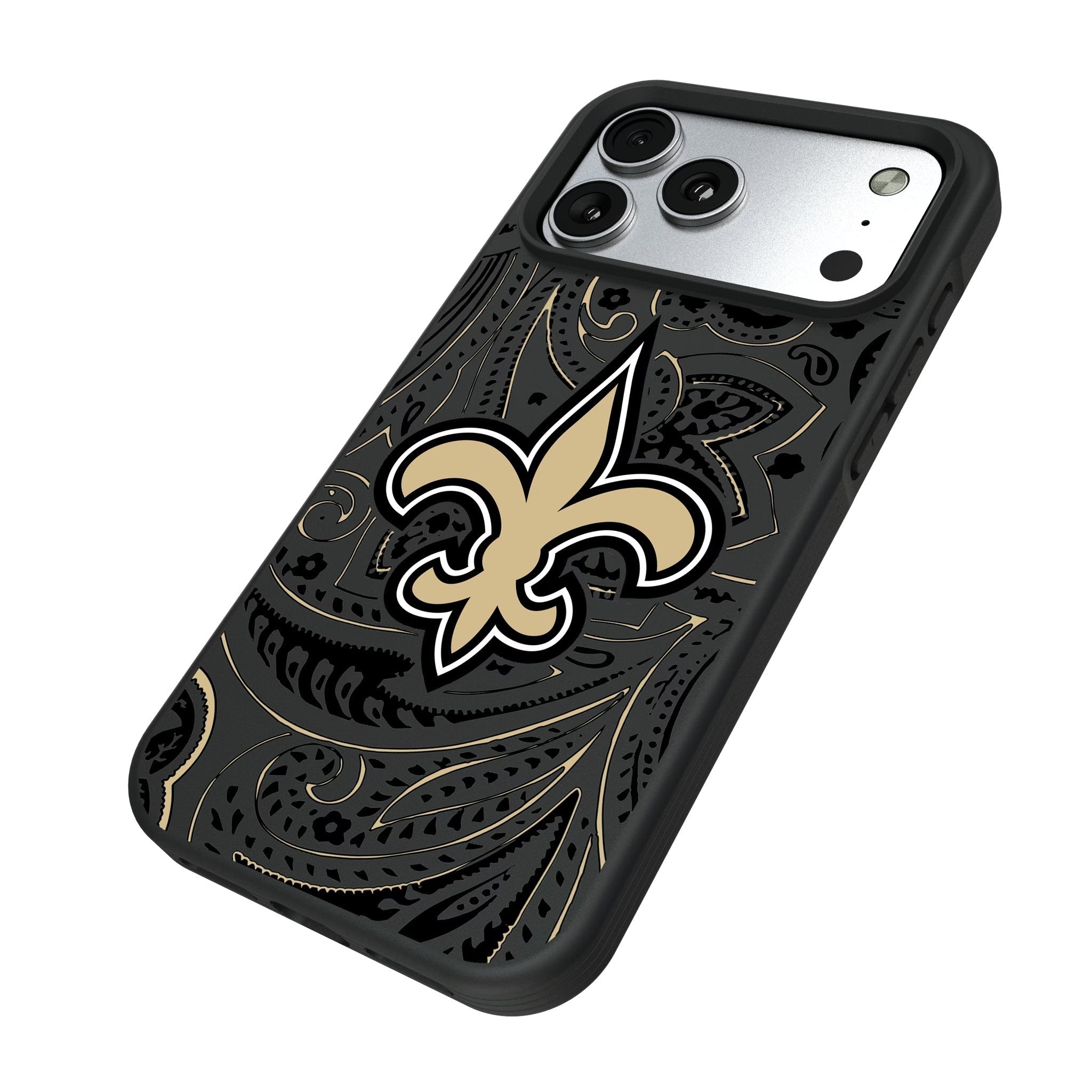 New Orleans Saints Paisley Bump Phone Case for Apple iPhone 17 Series 5