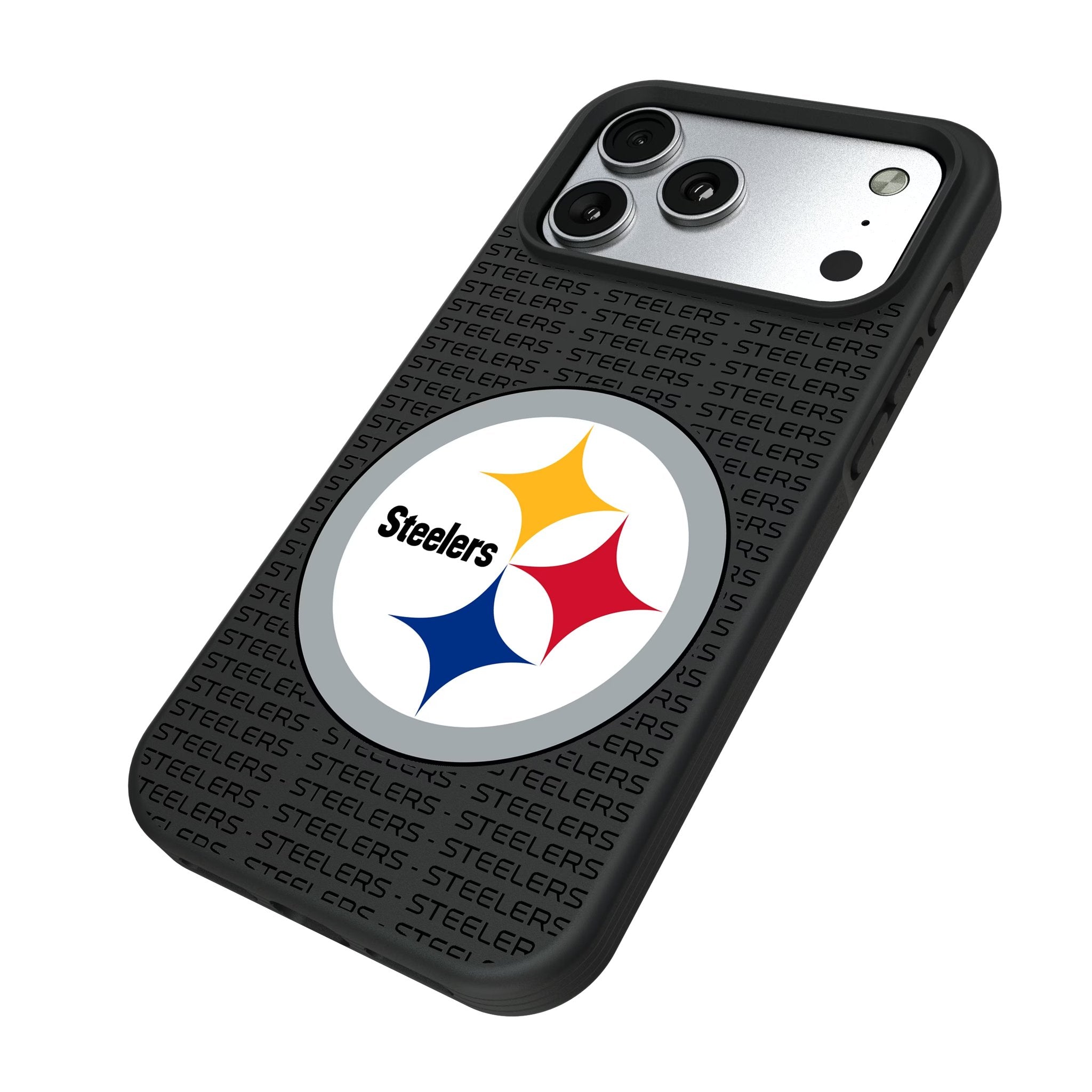 Pittsburgh Steelers Text Backdrop Bump Phone Case for Apple iPhone 17 Series 5