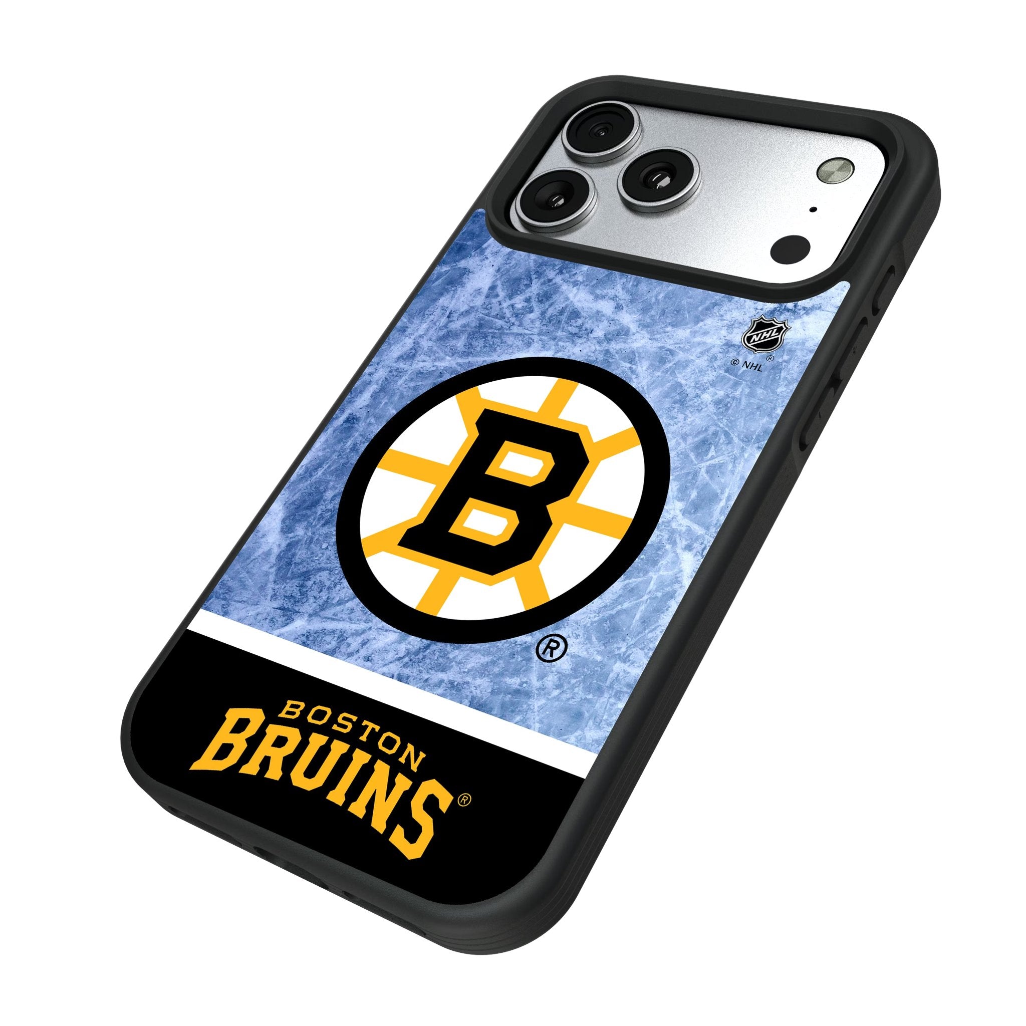 Boston Bruins Ice Wordmark Bump Phone Case for Apple iPhone 17 Series 5