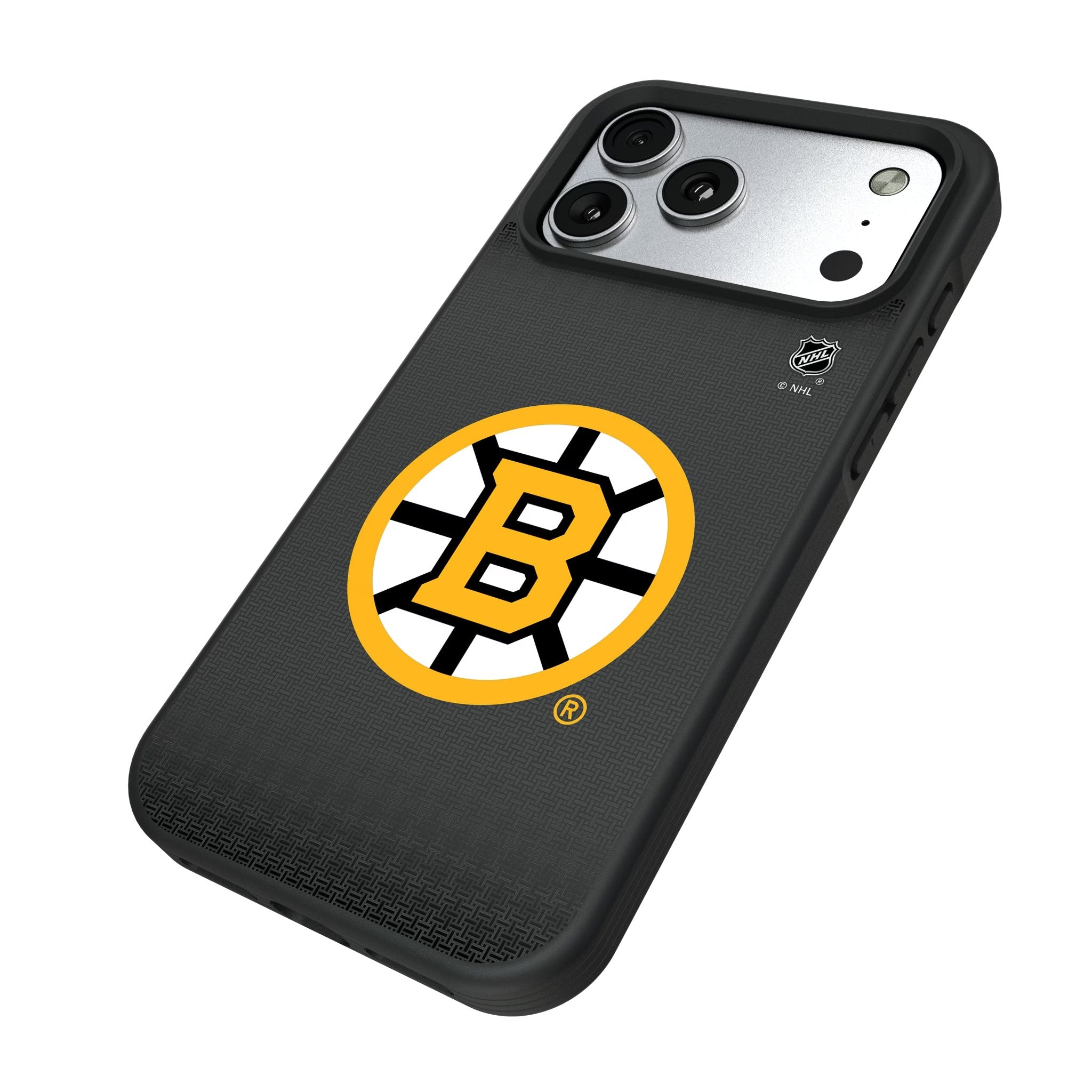 Boston Bruins Linen Bump Phone Case for Apple iPhone 17 Series 5