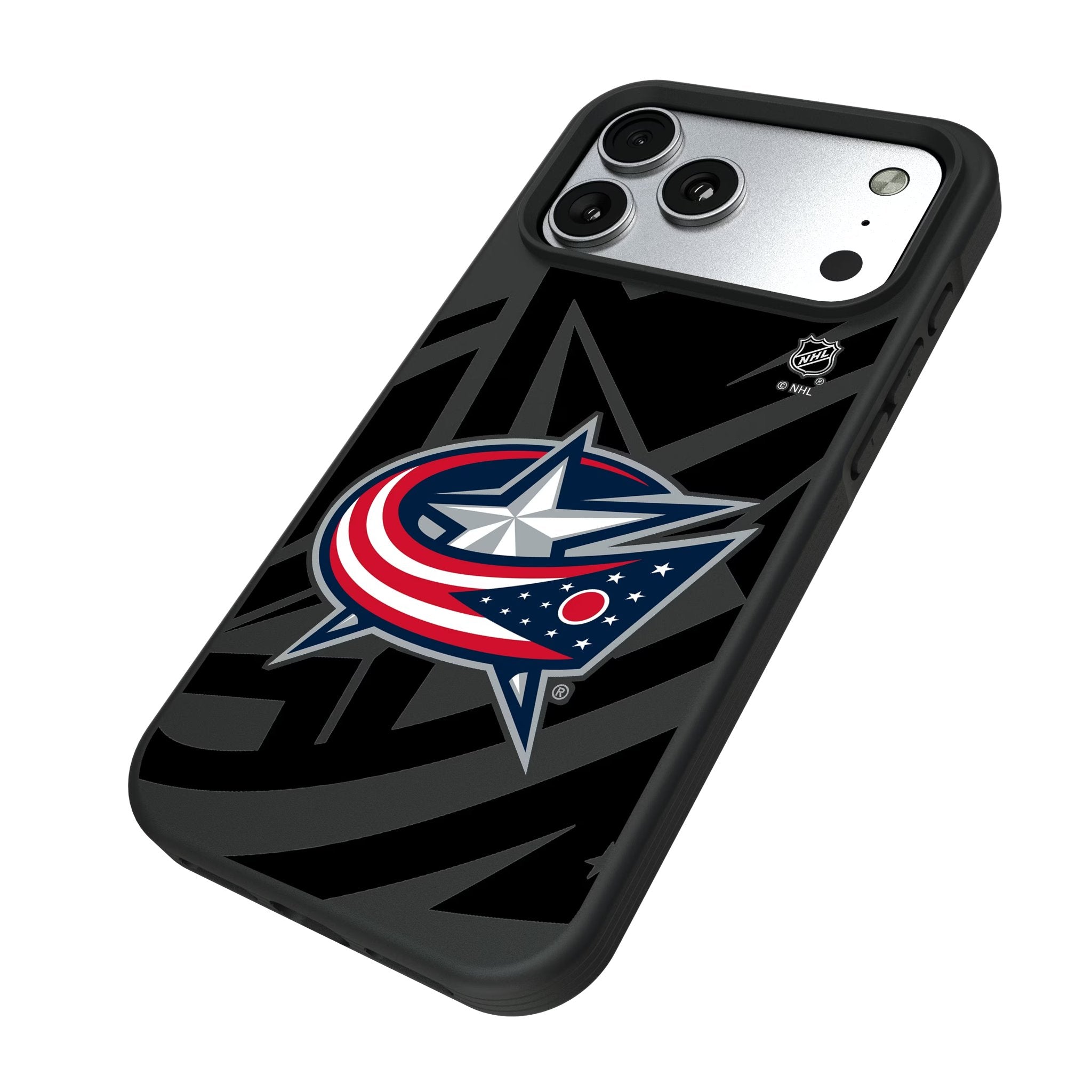 Columbus Blue Jackets Monocolor Tilt Bump Phone Case for Apple iPhone 17 Series 5