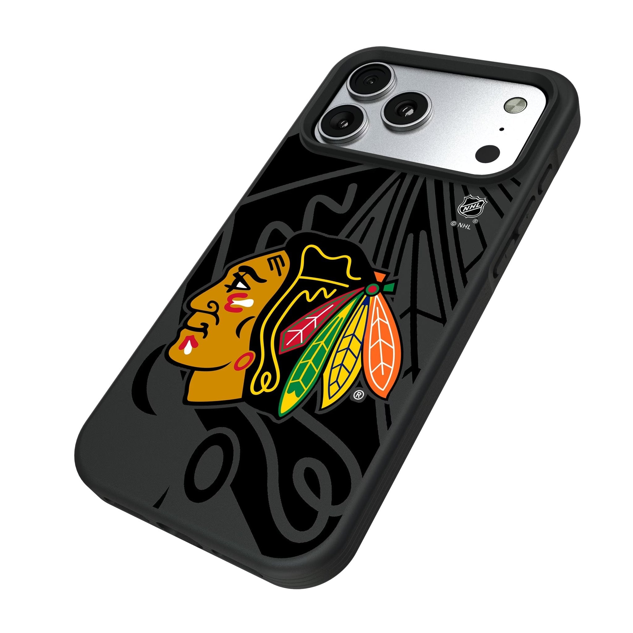 Chicago Blackhawks Monocolor Tilt Bump Phone Case for Apple iPhone 17 Series 5