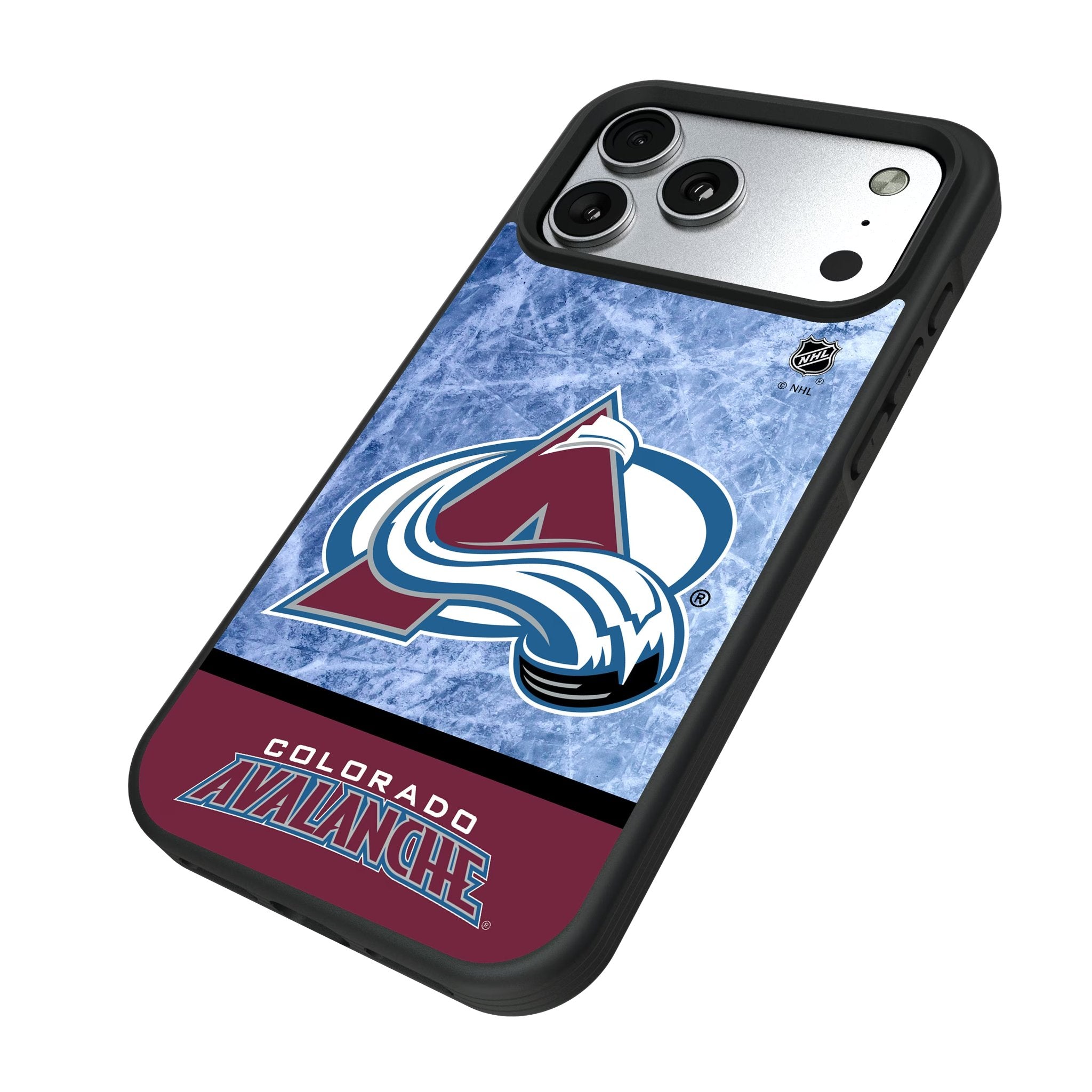 Colorado Avalanche Ice Wordmark Bump Phone Case for Apple iPhone 17 Series 5