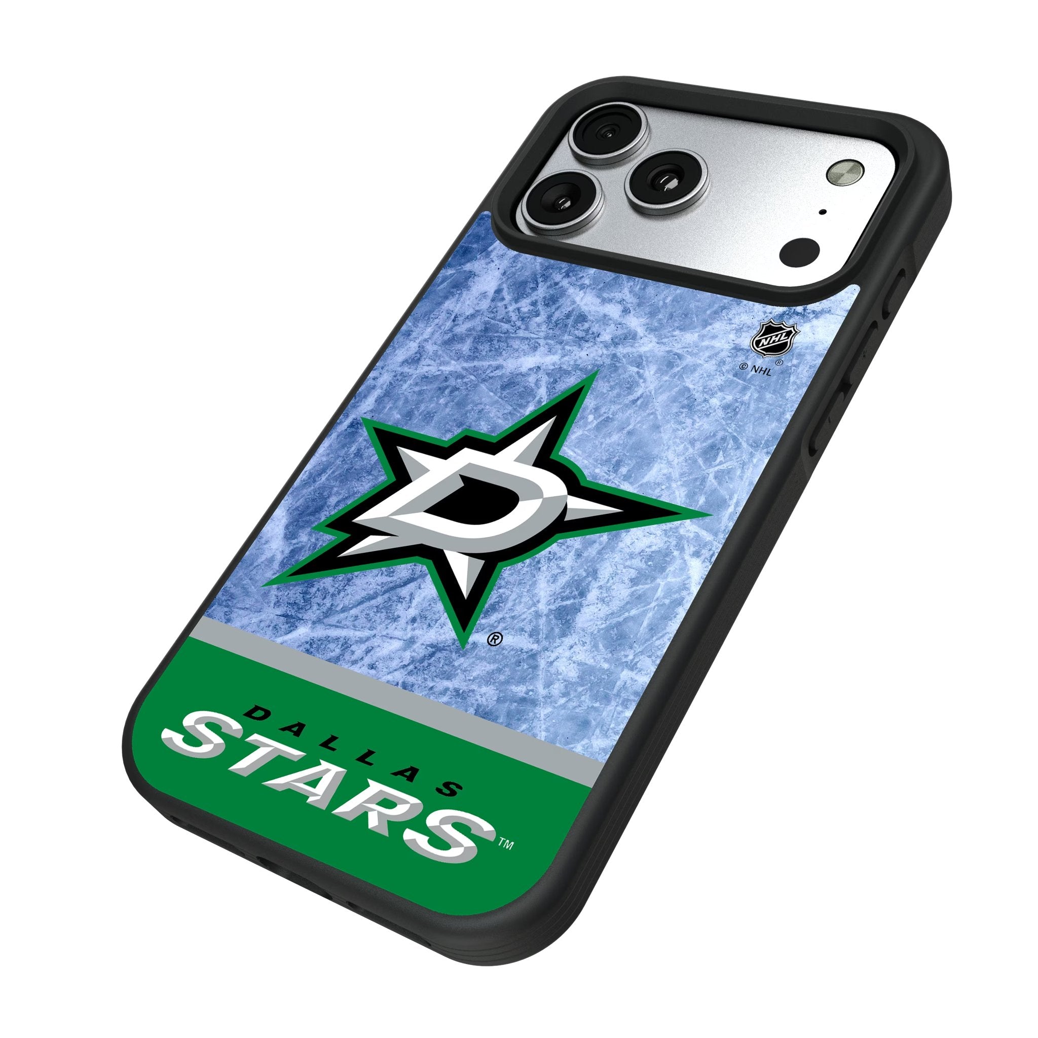 Dallas Stars Ice Wordmark Bump Phone Case for Apple iPhone 17 Series 5