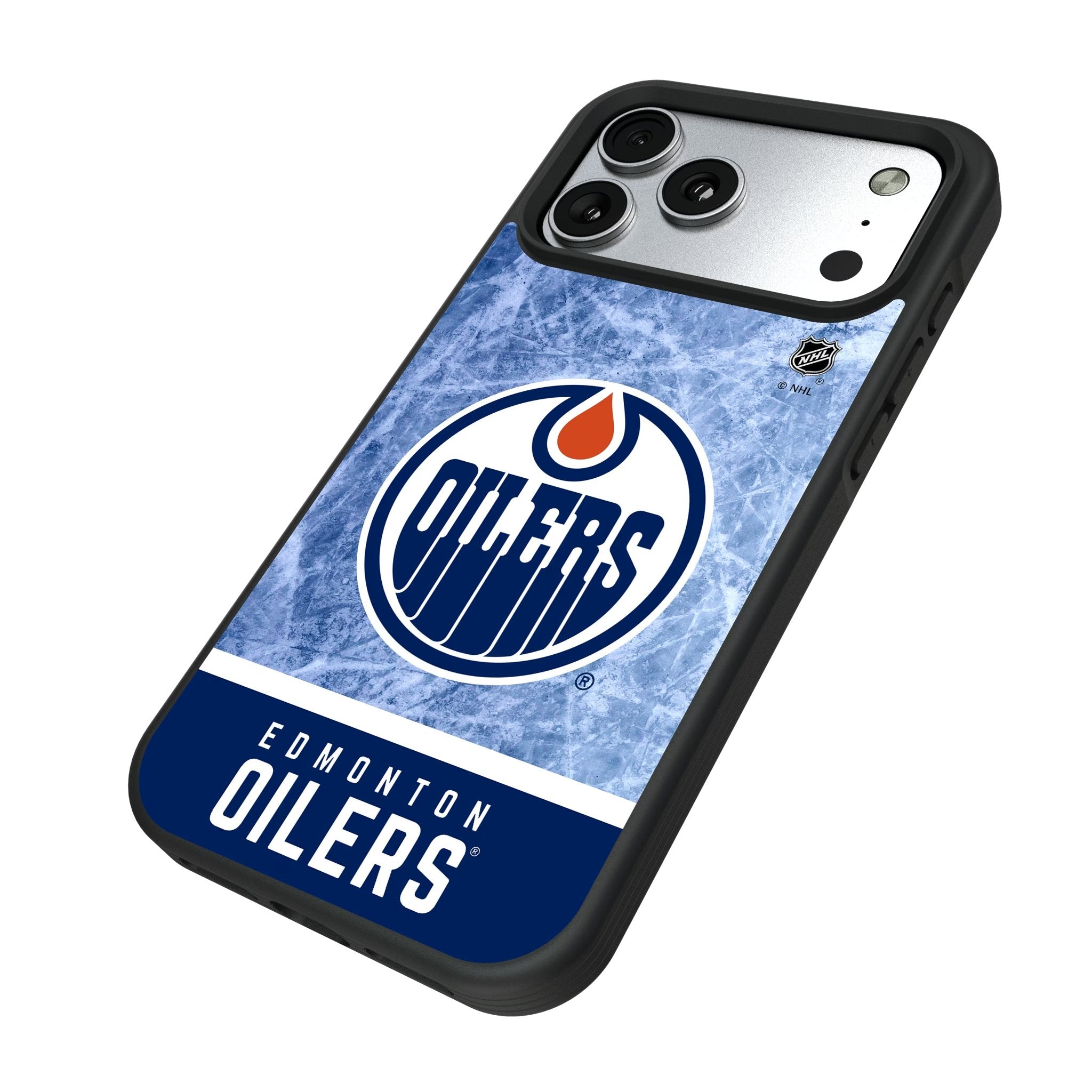 Edmonton Oilers Ice Wordmark Bump Phone Case for Apple iPhone 17 Series 5