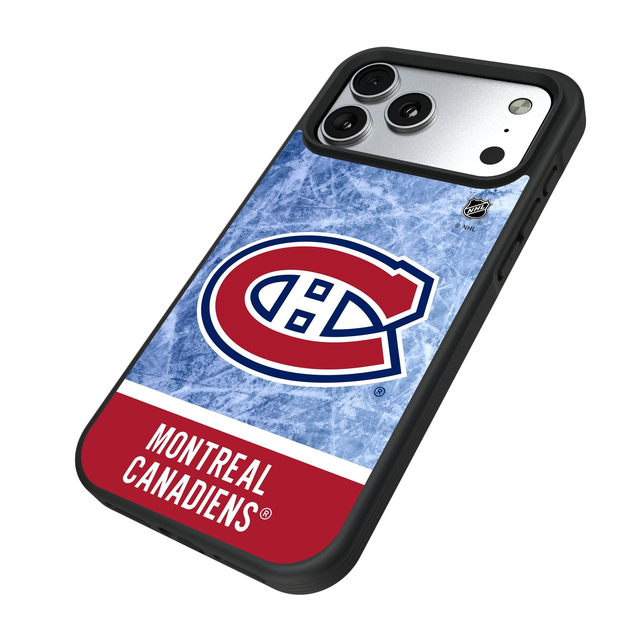Montreal Canadiens Ice Wordmark Bump Phone Case for Apple iPhone 17 Series 5