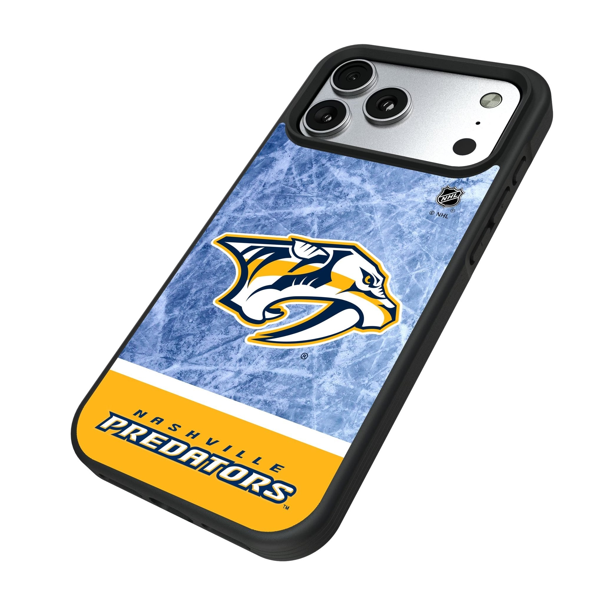 Nashville Predators Ice Wordmark Bump Phone Case for Apple iPhone 17 Series 5
