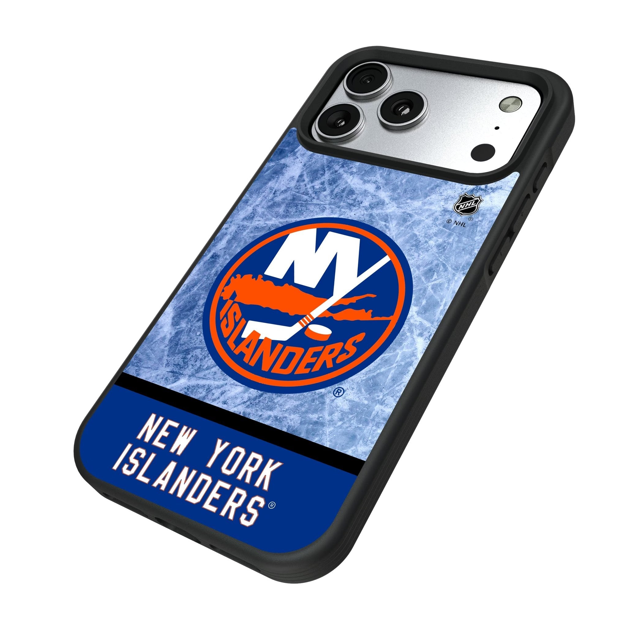 New York Islanders Ice Wordmark Bump Phone Case for Apple iPhone 17 Series 5