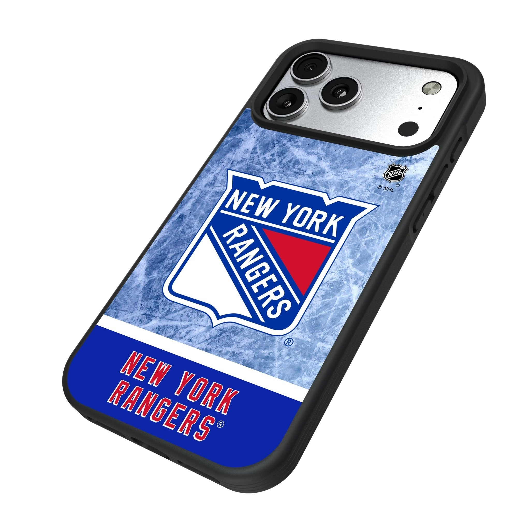 New York Rangers Ice Wordmark Bump Phone Case for Apple iPhone 17 Series 5