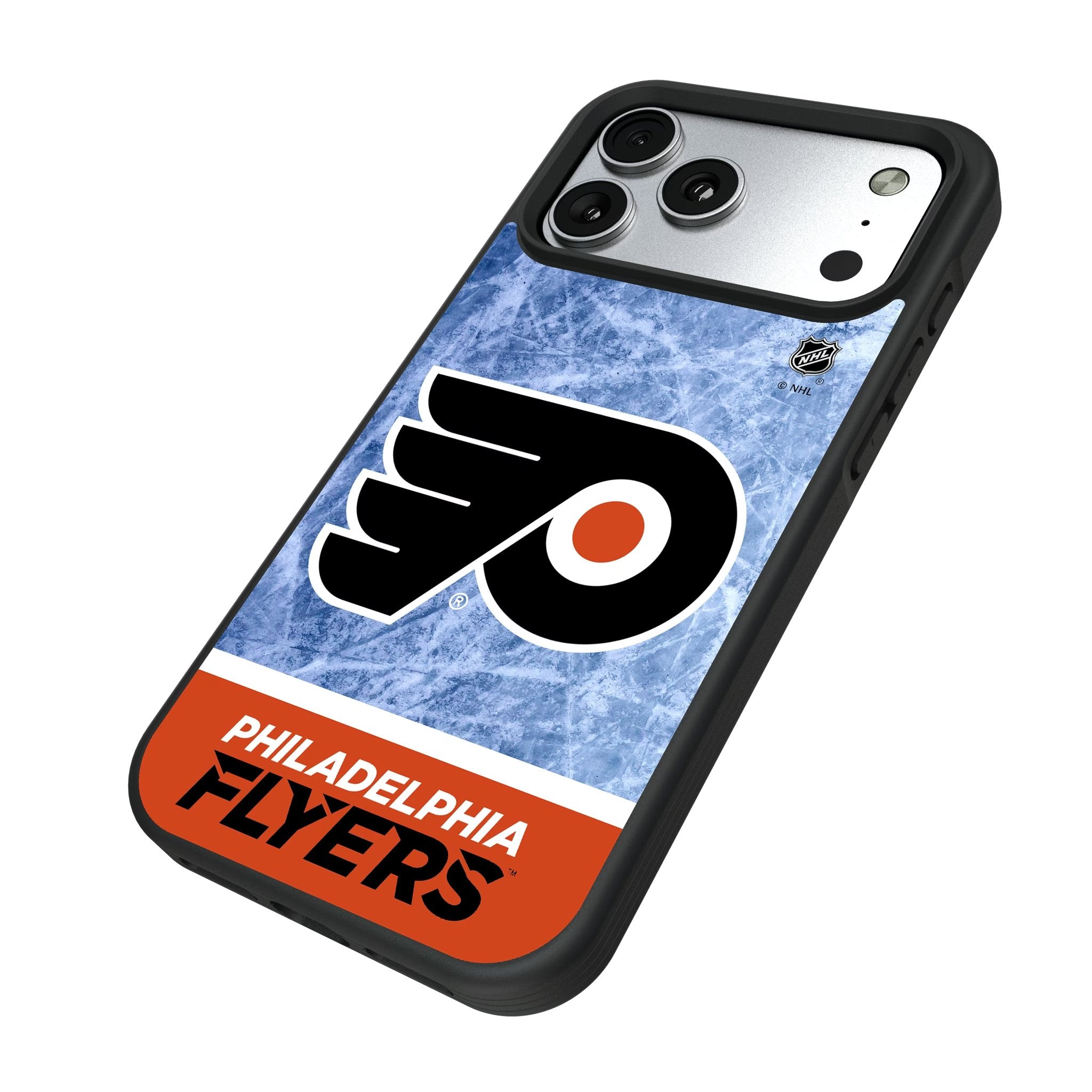 Philadelphia Flyers Ice Wordmark Bump Phone Case for Apple iPhone 17 Series 5