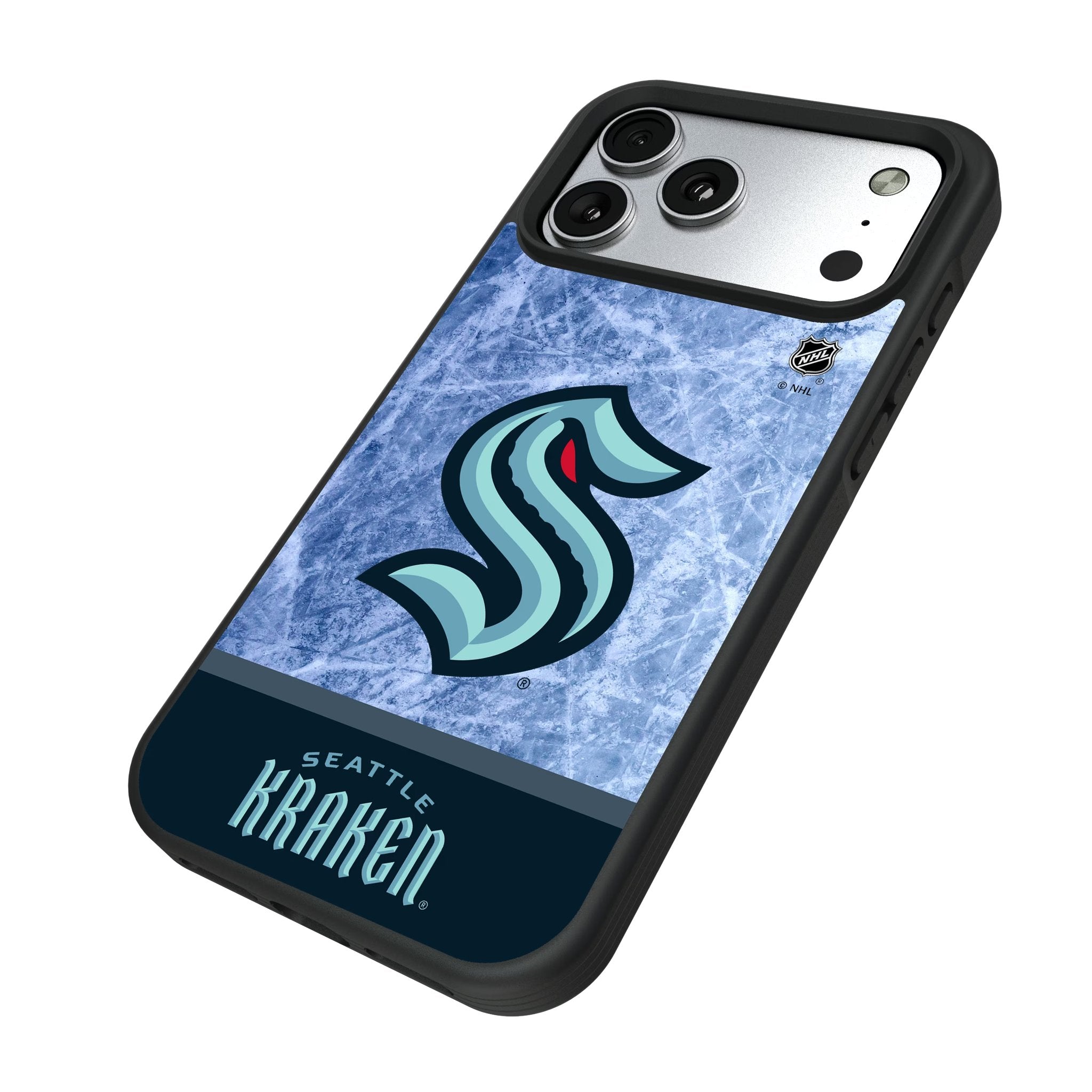 Seattle Kraken Ice Wordmark Bump Phone Case for Apple iPhone 17 Series 5