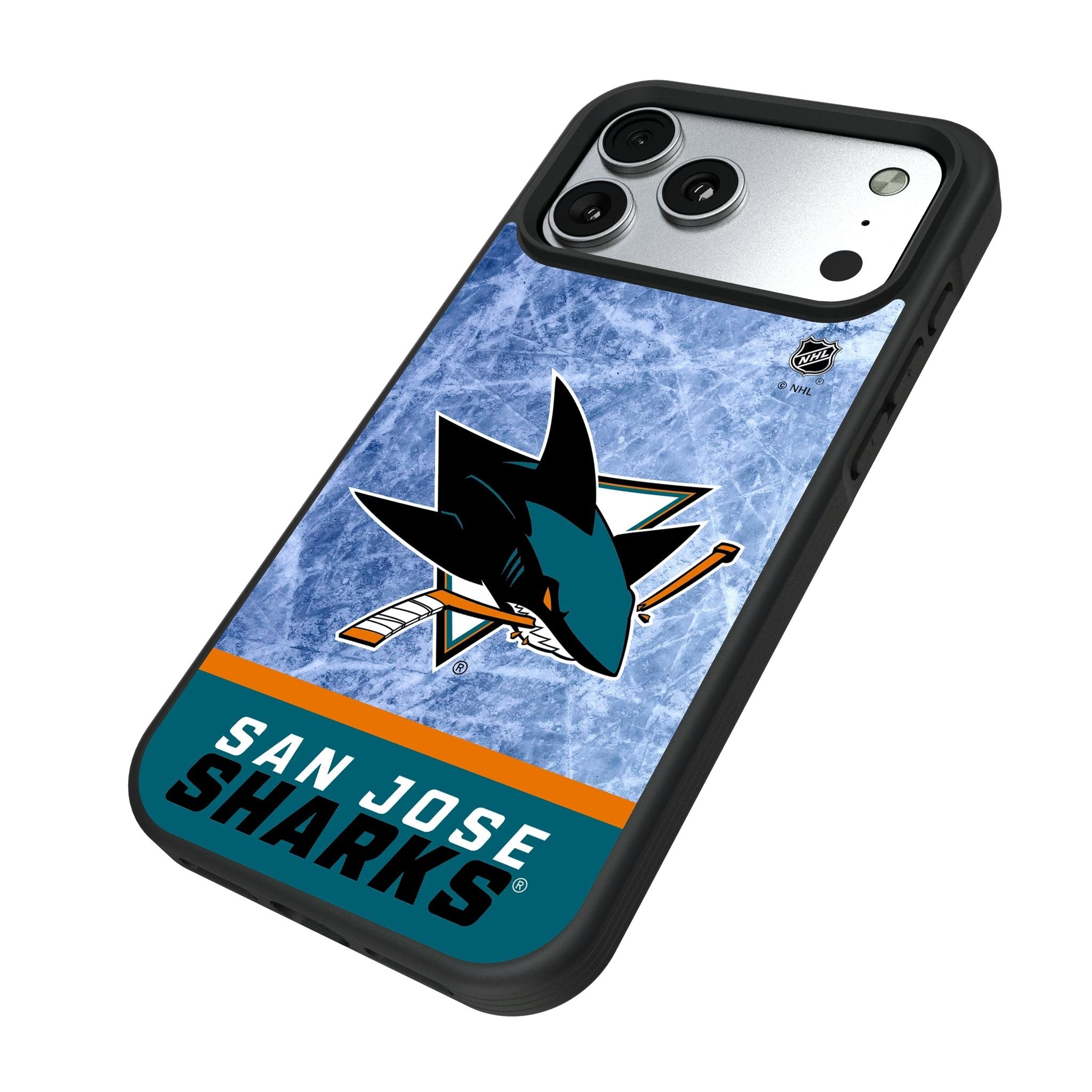 San Jose Sharks Ice Wordmark Bump Phone Case for Apple iPhone 17 Series 5