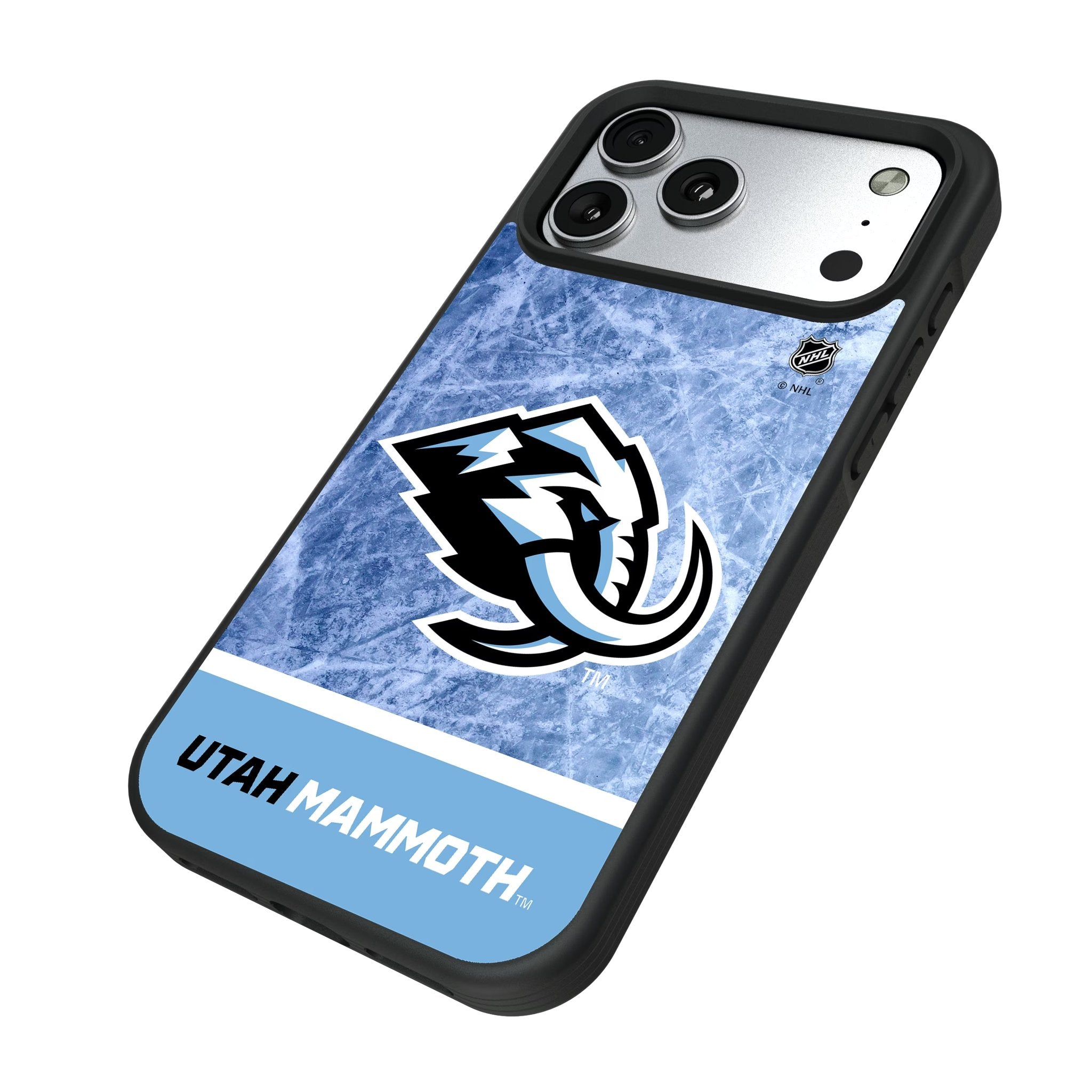 Utah Mammoth Ice Wordmark Bump Phone Case for Apple iPhone 17 Series 5