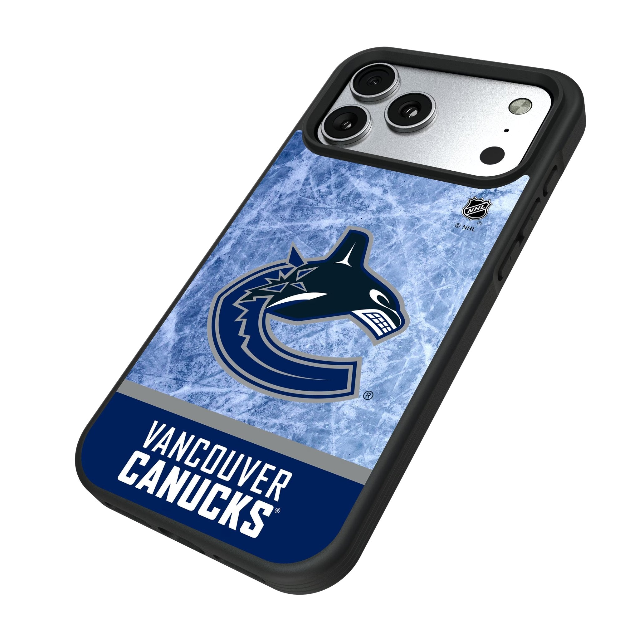 Vancouver Canucks Ice Wordmark Bump Phone Case for Apple iPhone 17 Series 5