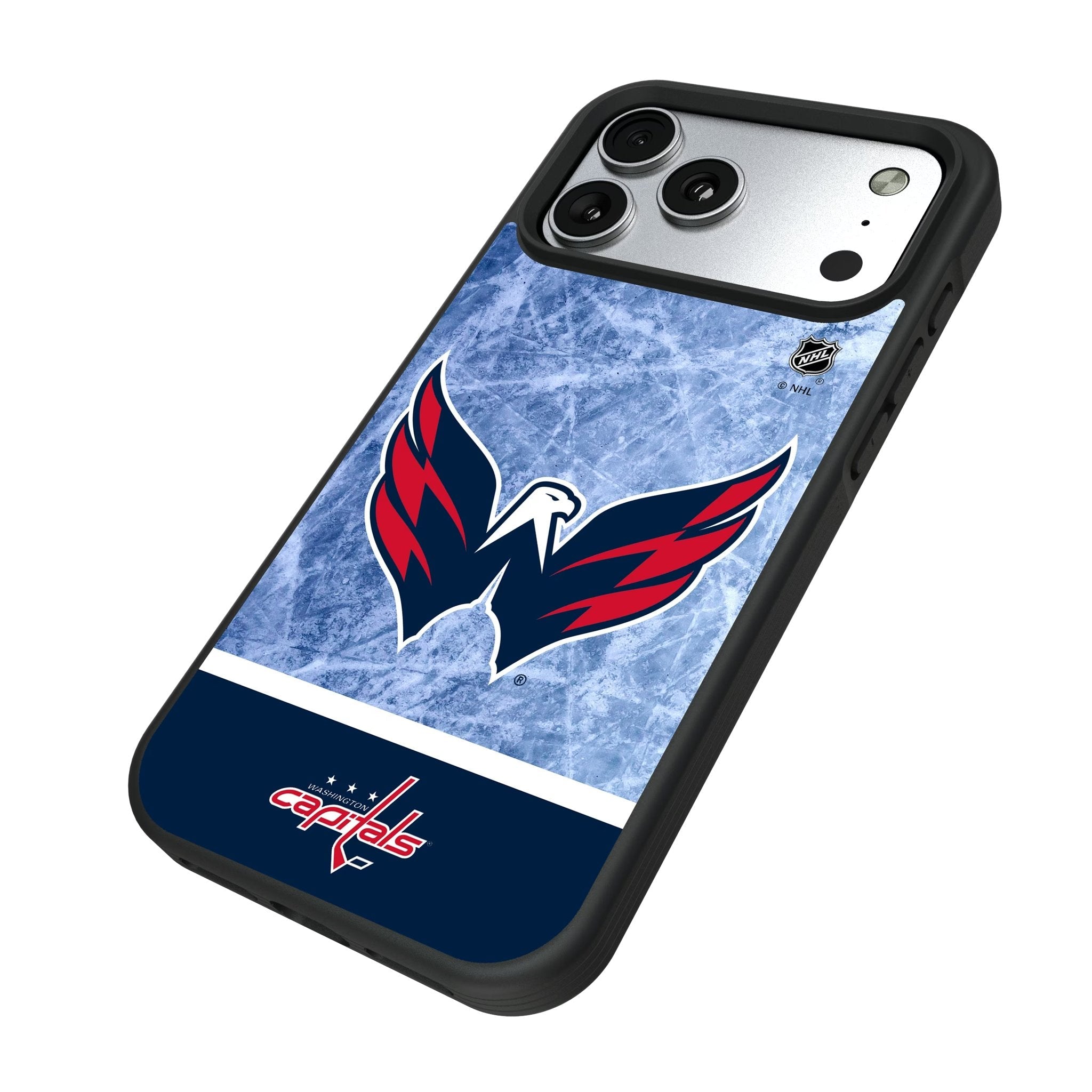 Washington Capitals Ice Wordmark Bump Phone Case for Apple iPhone 17 Series 5