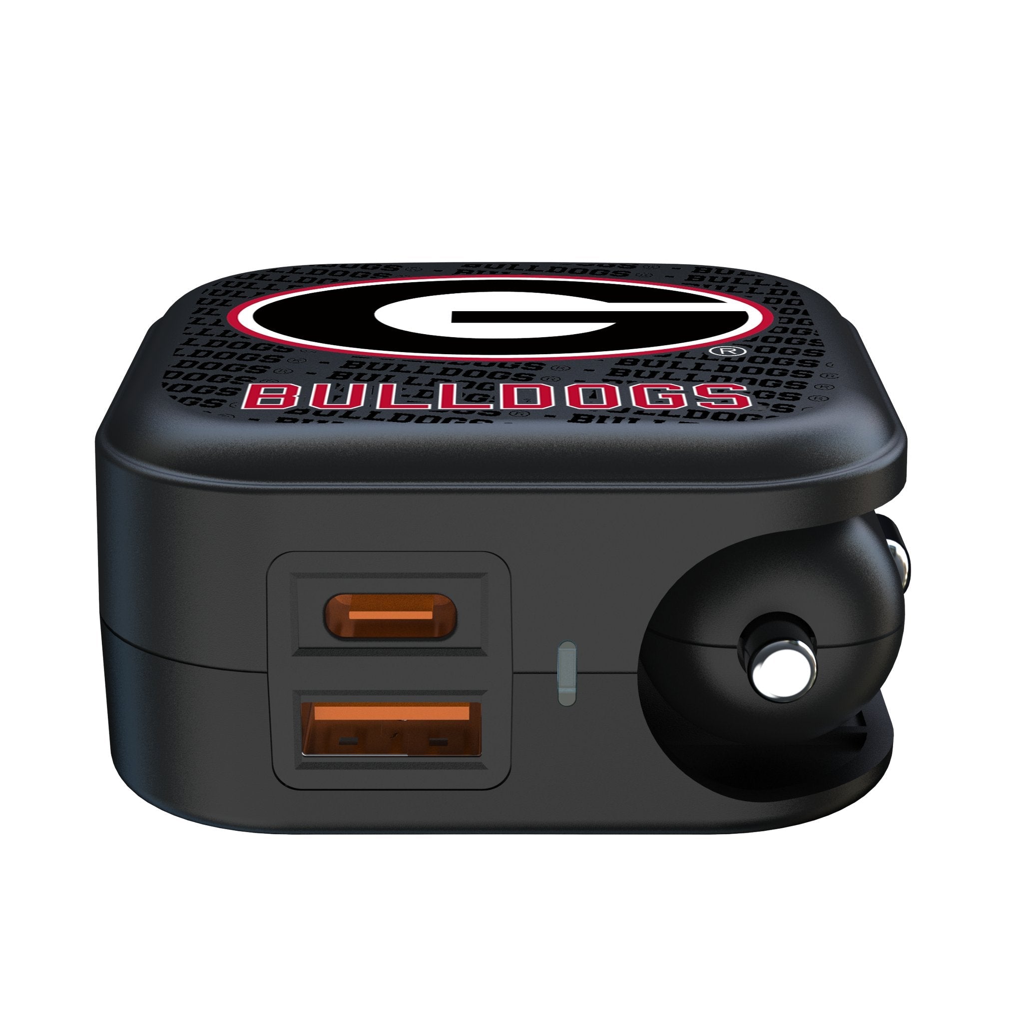 University of Georgia Bulldogs Text Backdrop 2 in 1 USB A/C Charger 2